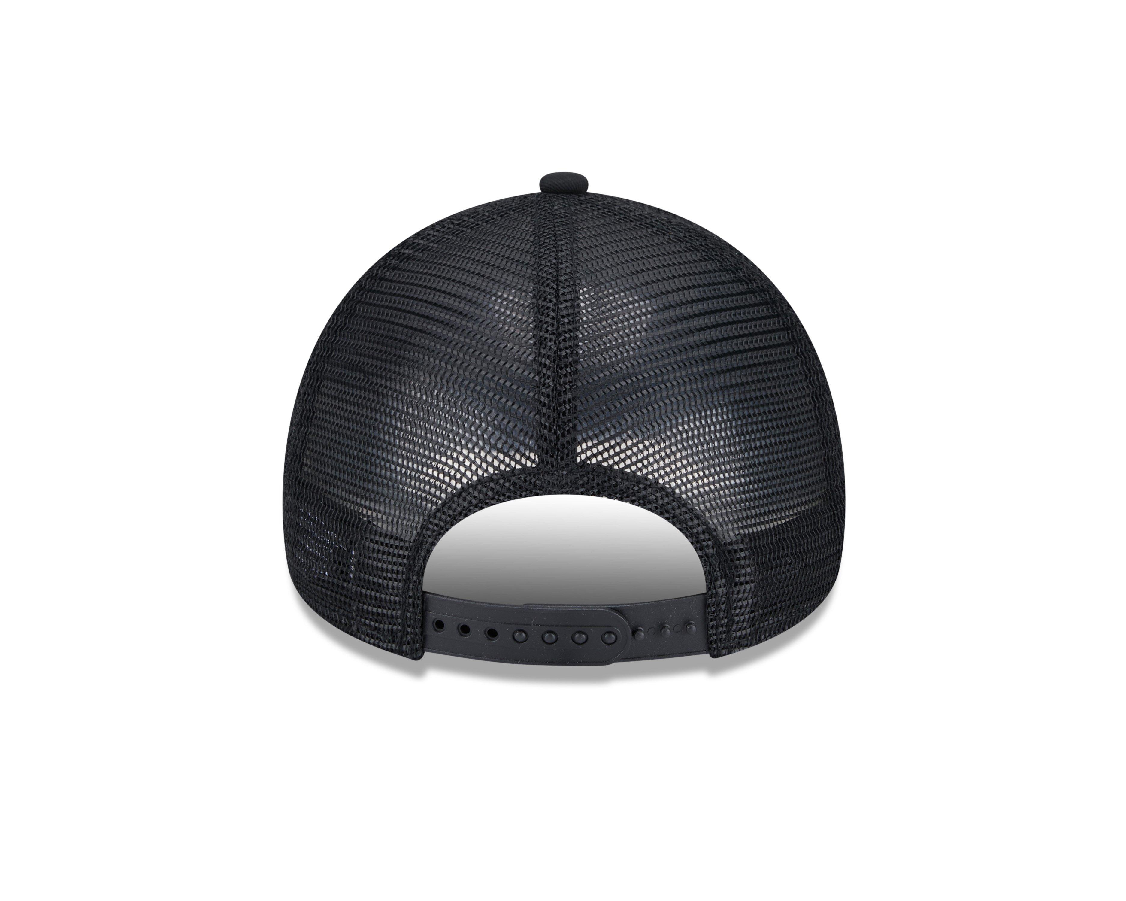 New Era Pittsburgh Pirates 9FORTY A-Frame Trucker Snapback Hat-Black - BLACK Thumbnail View 4