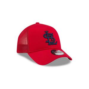 New Era St. Louis Cardinals 9FORTY A-Frame Cooperstown Trucker Snapback Hat-Red