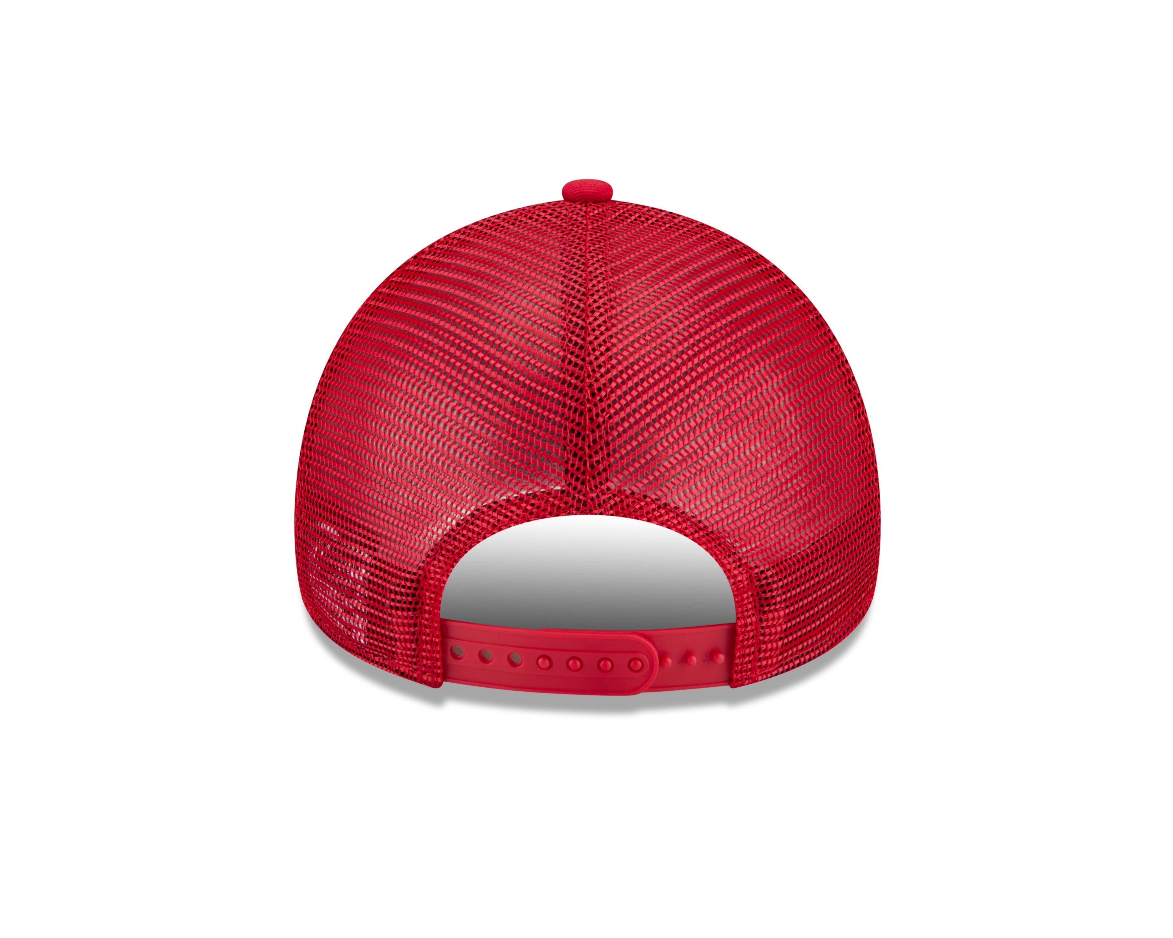 New Era St. Louis Cardinals 9FORTY A-Frame Cooperstown Trucker Snapback Hat-Red - RED Thumbnail View 4