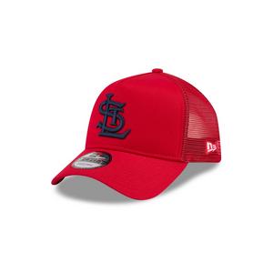 New Era St. Louis Cardinals 9FORTY A-Frame Cooperstown Trucker Snapback Hat-Red