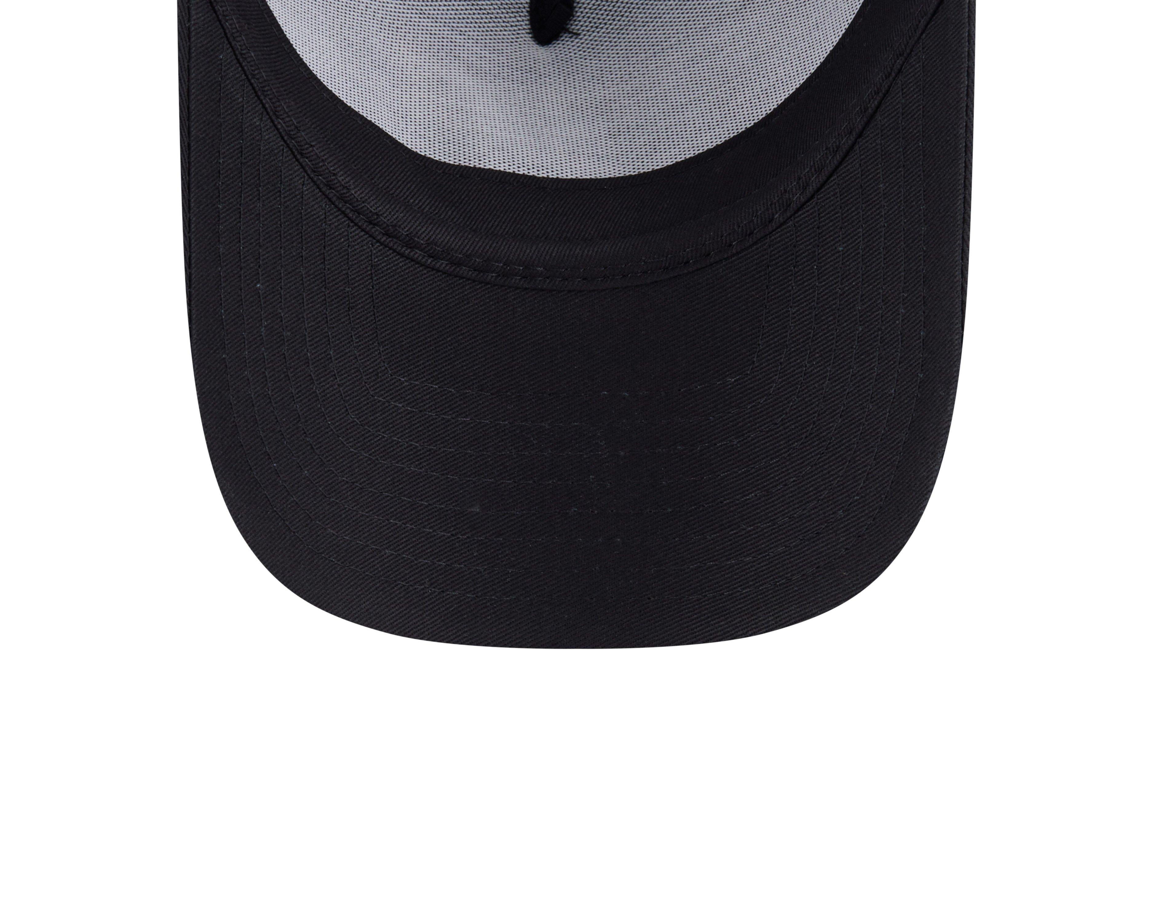 New Era Tampa Bay Rays 9FORTY A-Frame Cooperstown Trucker Snapback Hat-Black - BLACK Thumbnail View 7