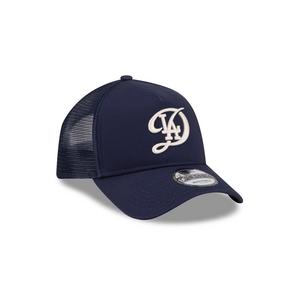 New Era Los Angeles Dodgers 9FORTY A-Frame City Trucker Snapback Hat-Blue
