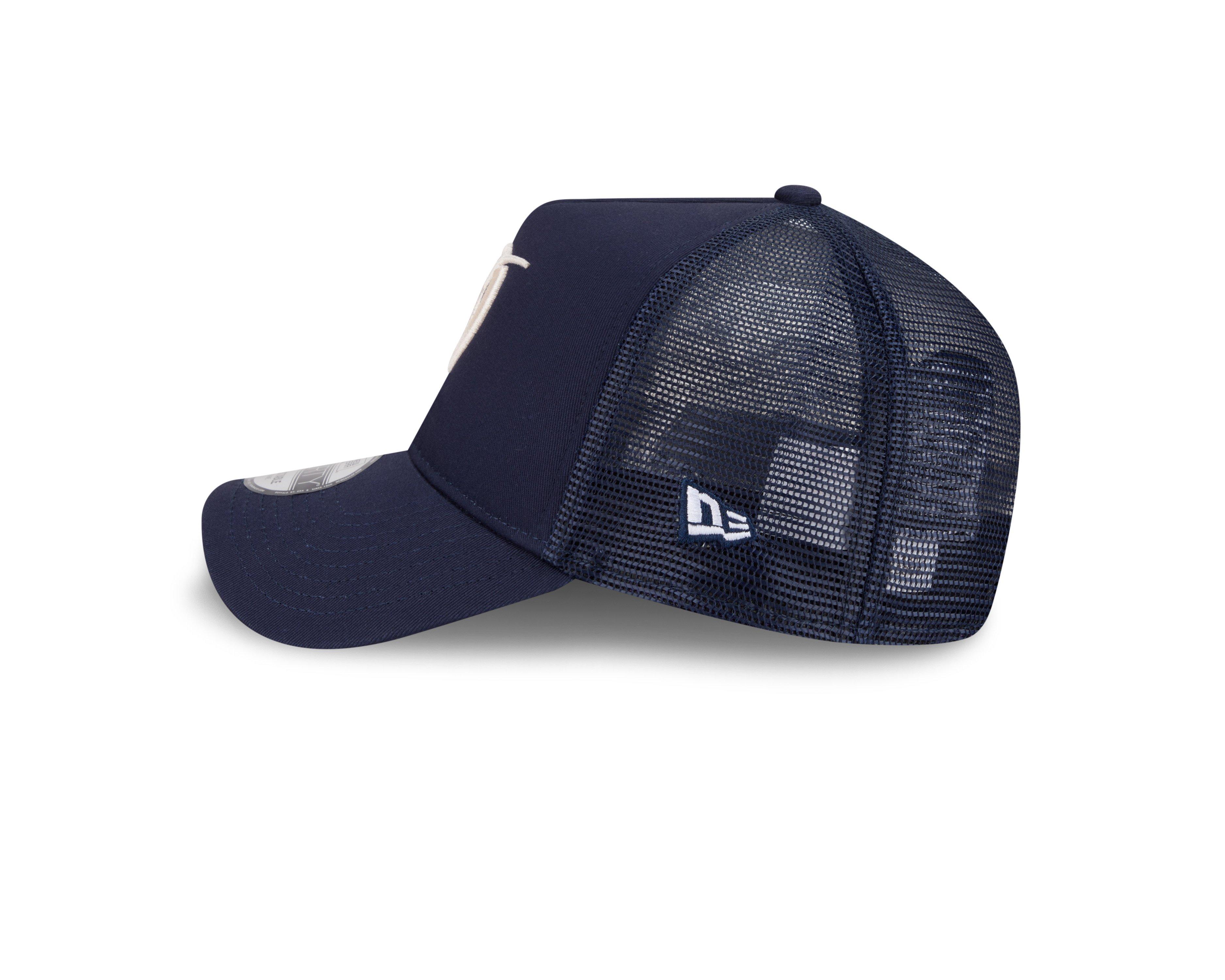 New Era Los Angeles Dodgers 9FORTY A-Frame City Trucker Snapback Hat-Blue - BLUE Thumbnail View 5