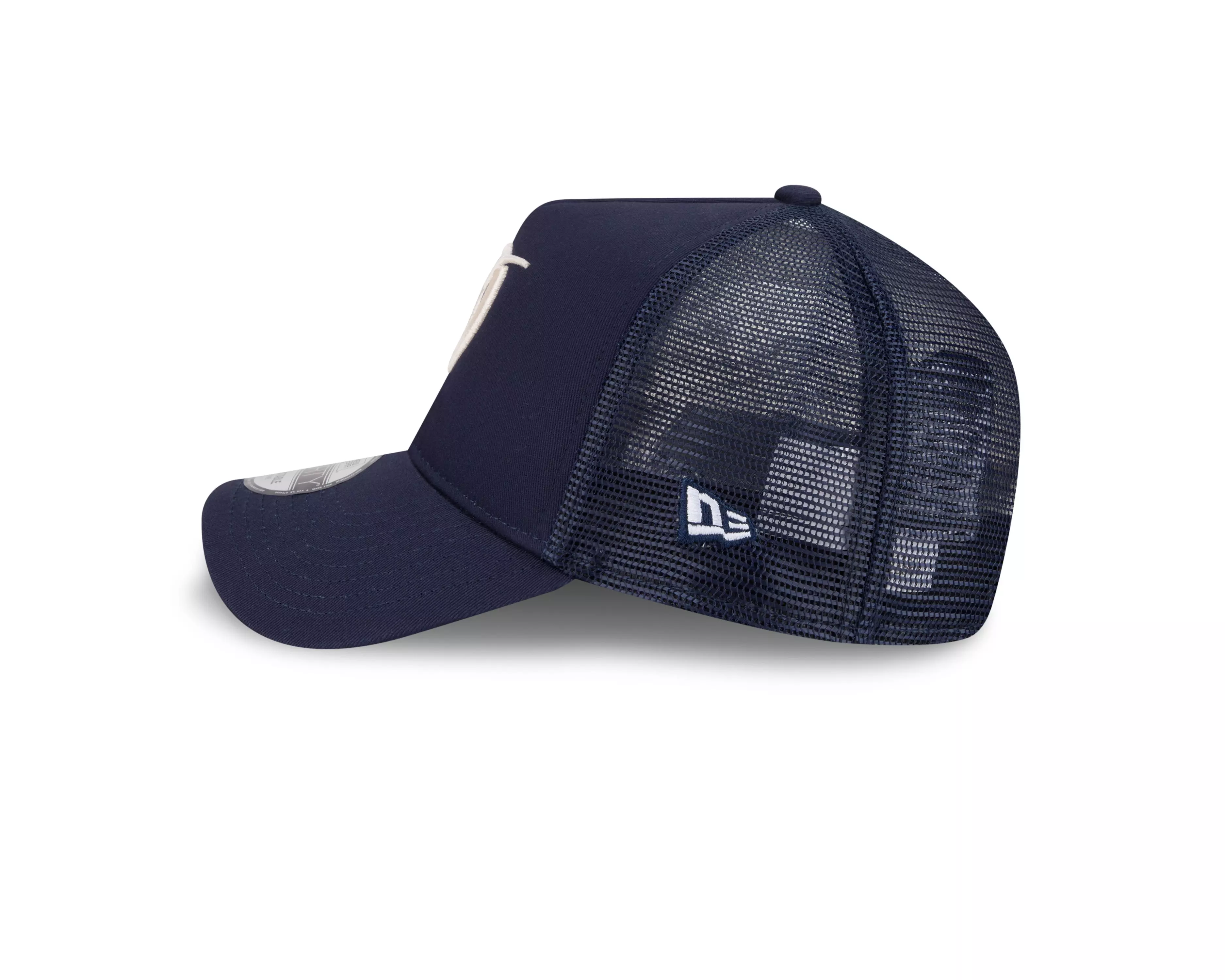 New Era Los Angeles Dodgers 9FORTY A-Frame City Trucker Snapback Hat-Blue - BLUE