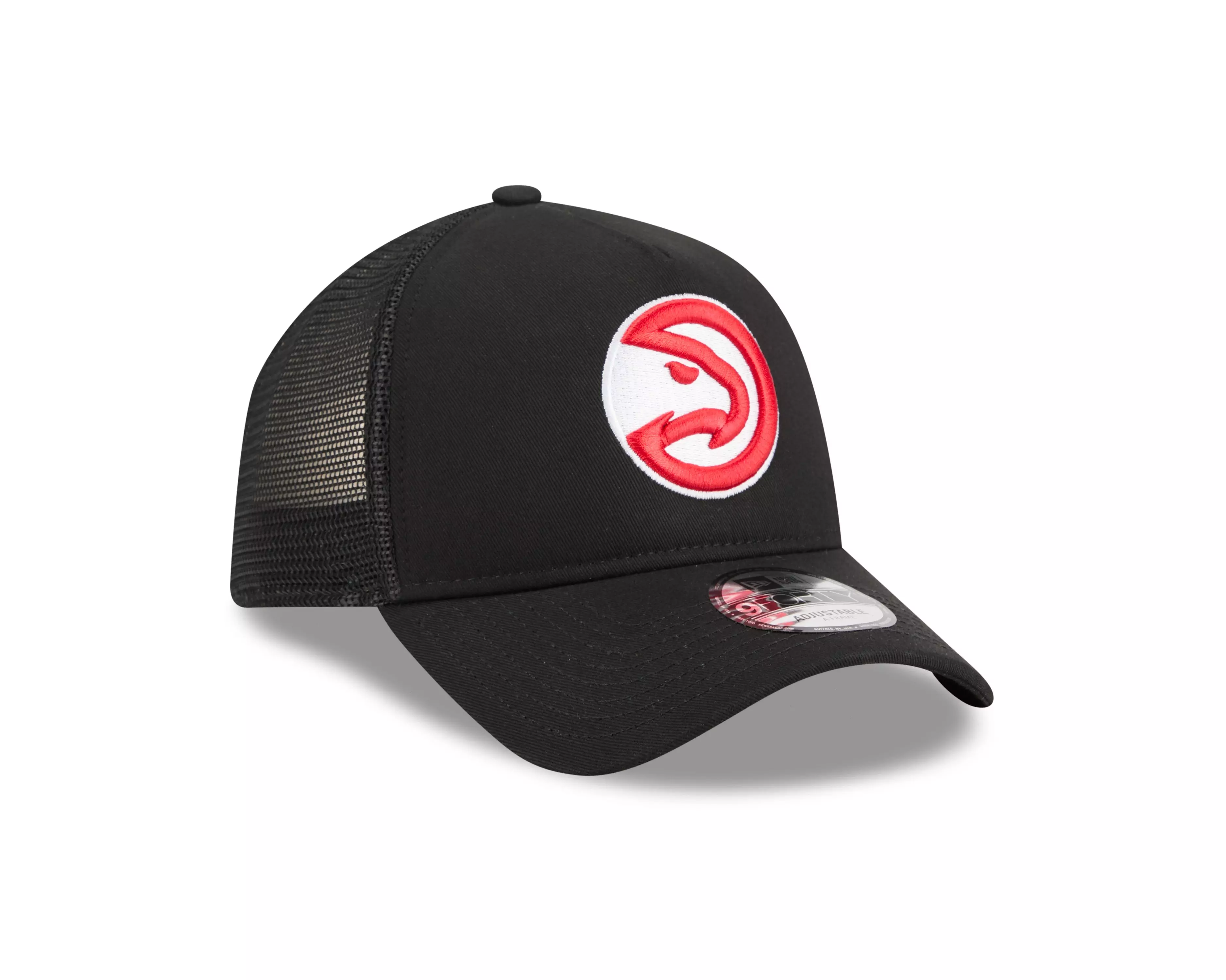New Era Atlanta Hawks 9FORTY A-Frame Trucker Snapback Hat-Red - RED