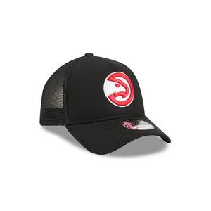 New Era Atlanta Hawks 9FORTY A-Frame Trucker Snapback Hat-Red