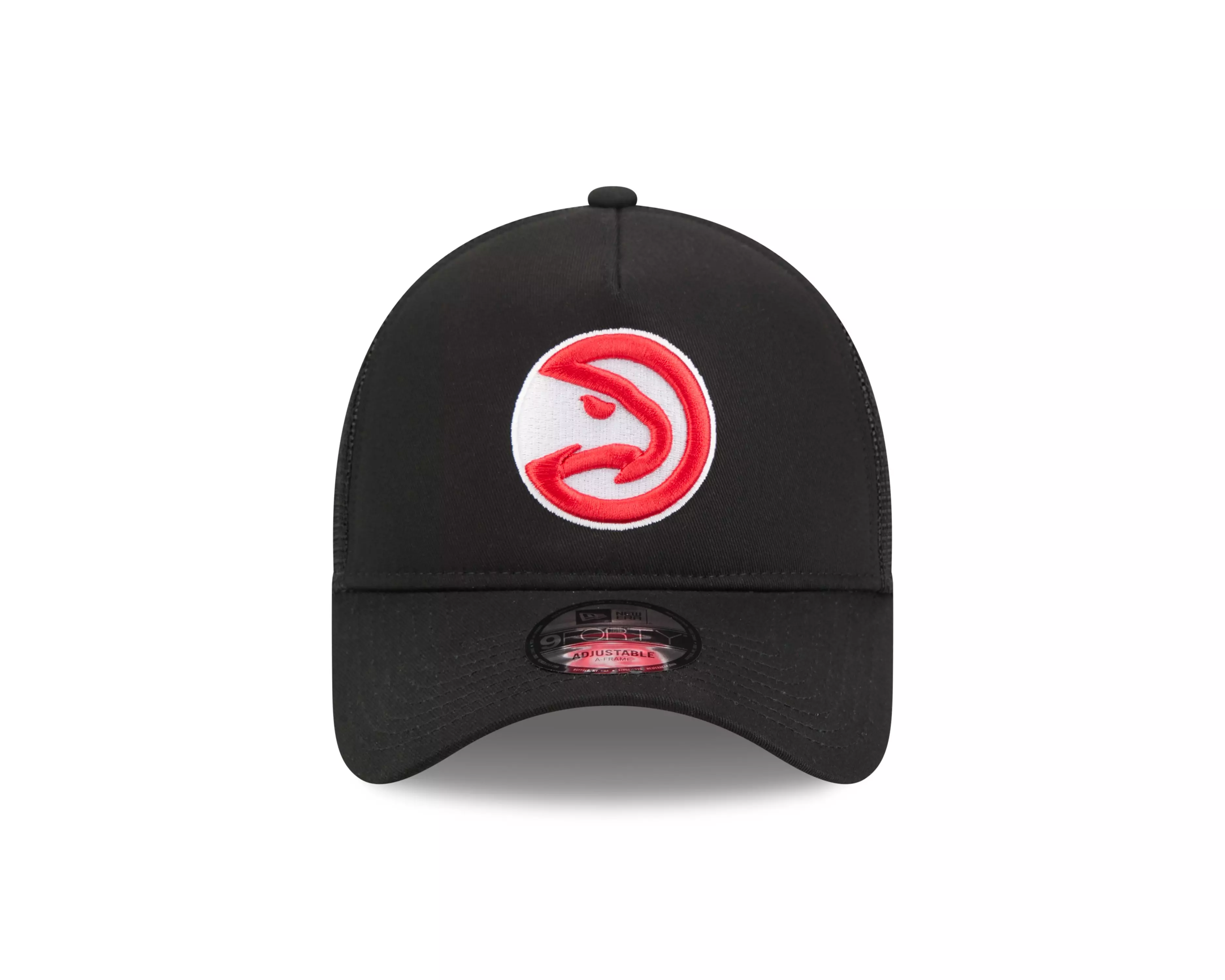 New Era Atlanta Hawks 9FORTY A-Frame Trucker Snapback Hat-Red - RED