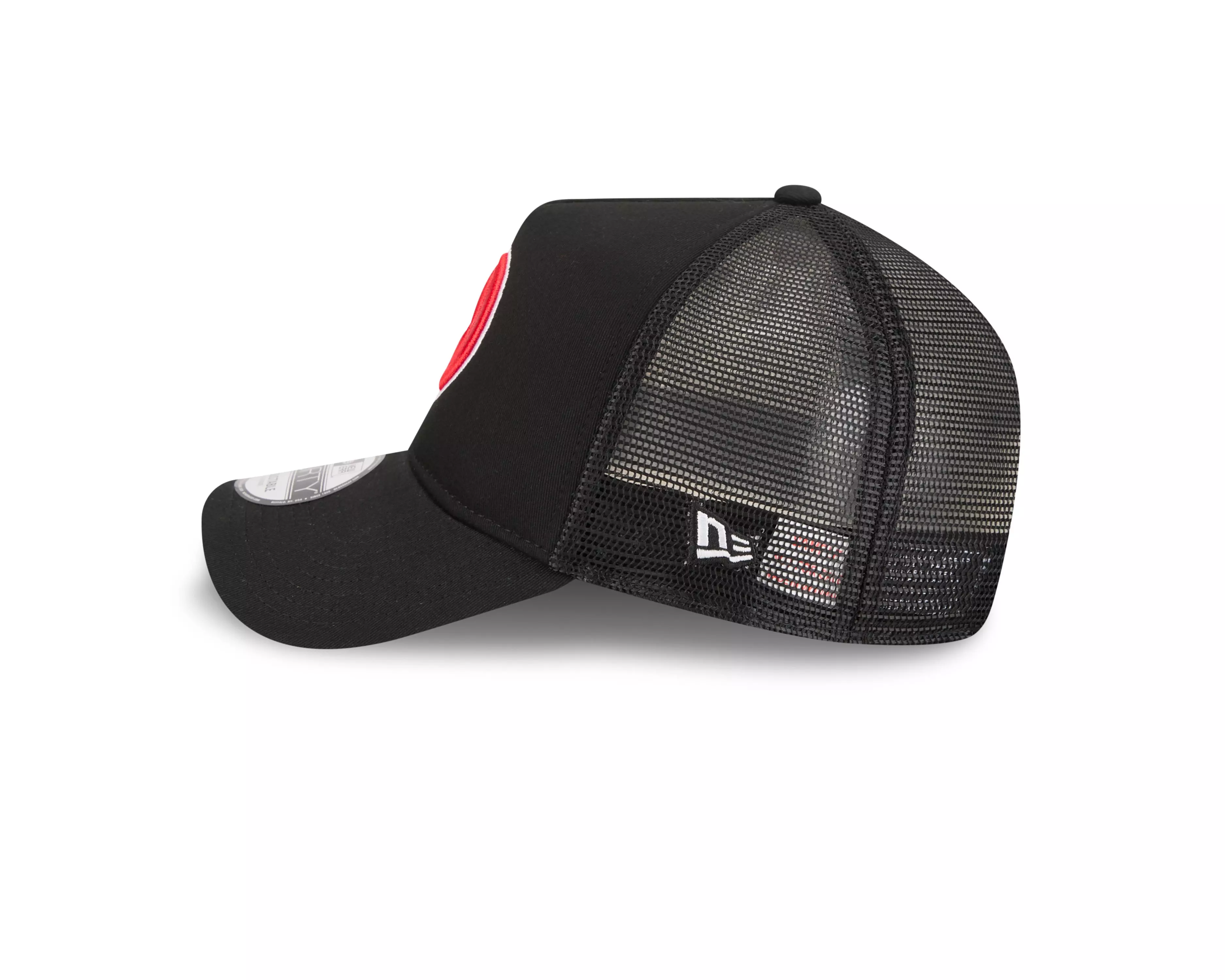 New Era Atlanta Hawks 9FORTY A-Frame Trucker Snapback Hat-Red - RED