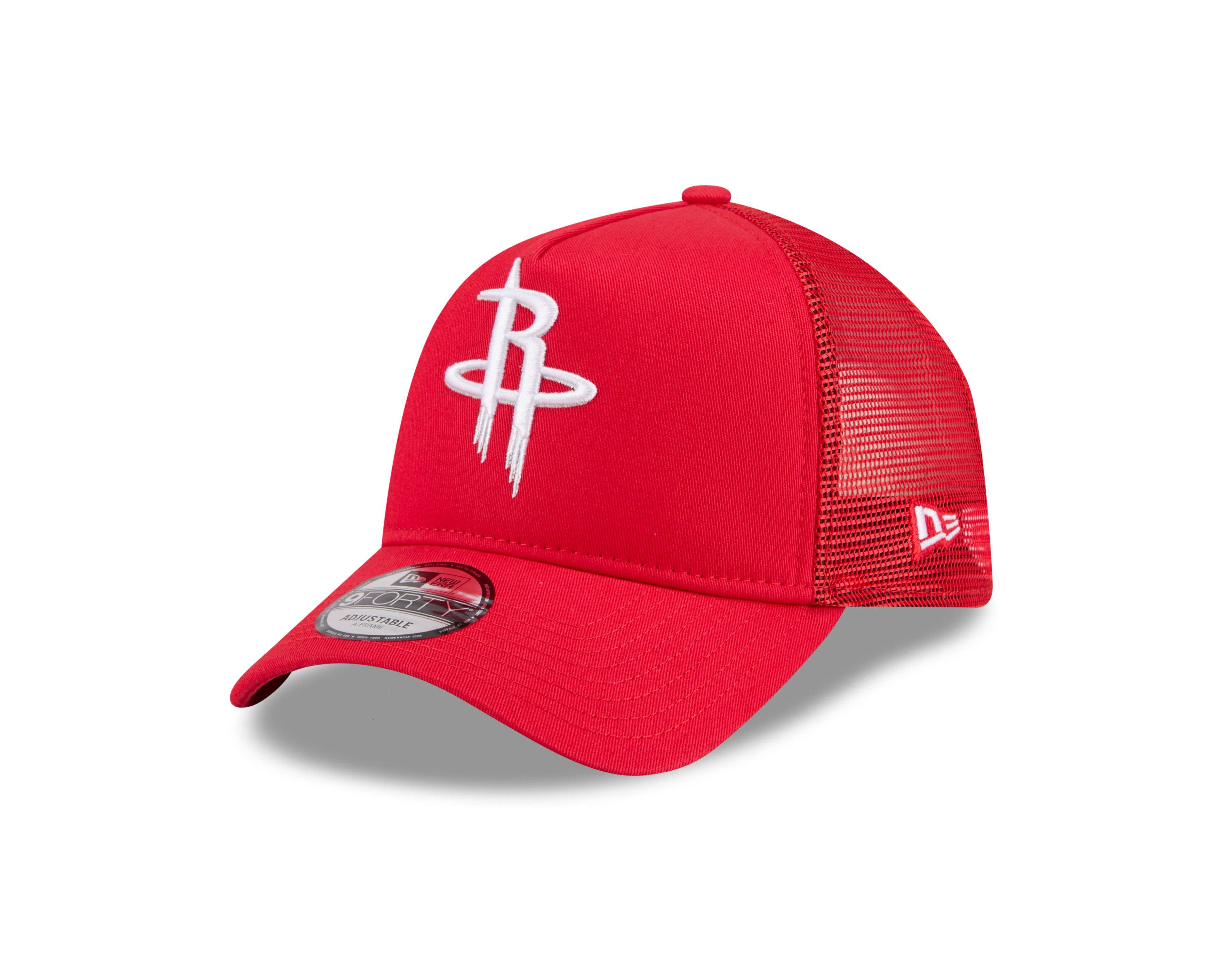 New Era Houston Rockets 9FORTY A-Frame Trucker Red Snapback Hat