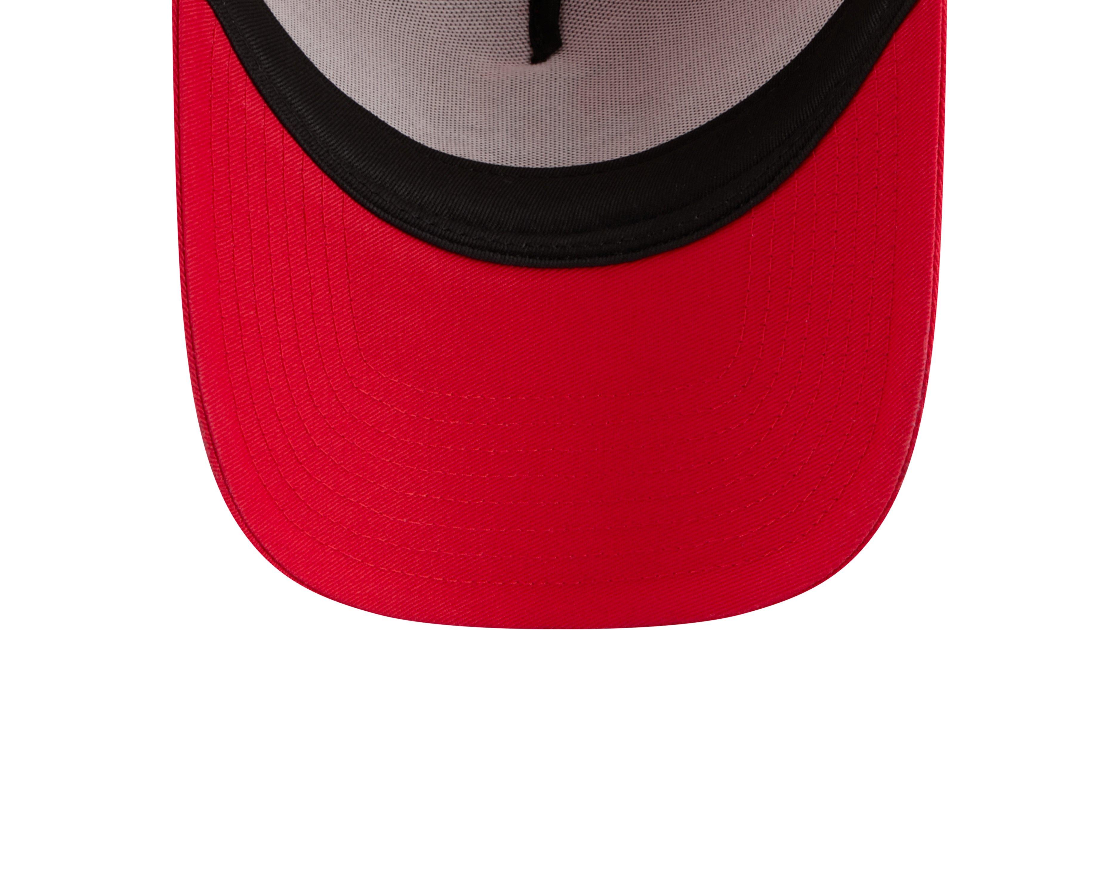 New Era Houston Rockets 9FORTY A-Frame Trucker Snapback Hat-Red - RED Thumbnail View 7