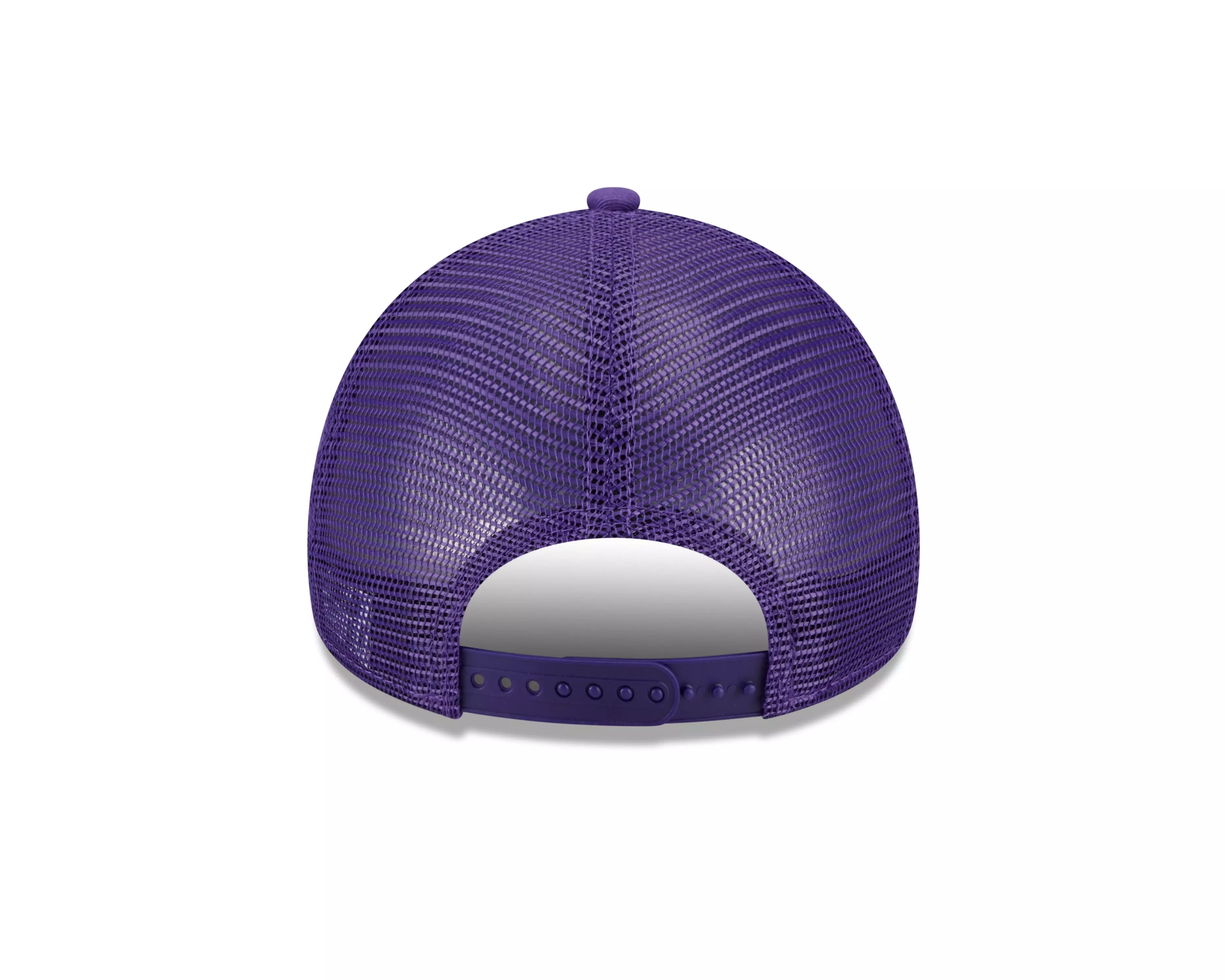 New Era Los Angeles Lakers 9FORTY A-Frame Trucker Snapback Hat-Purple - PURPLE