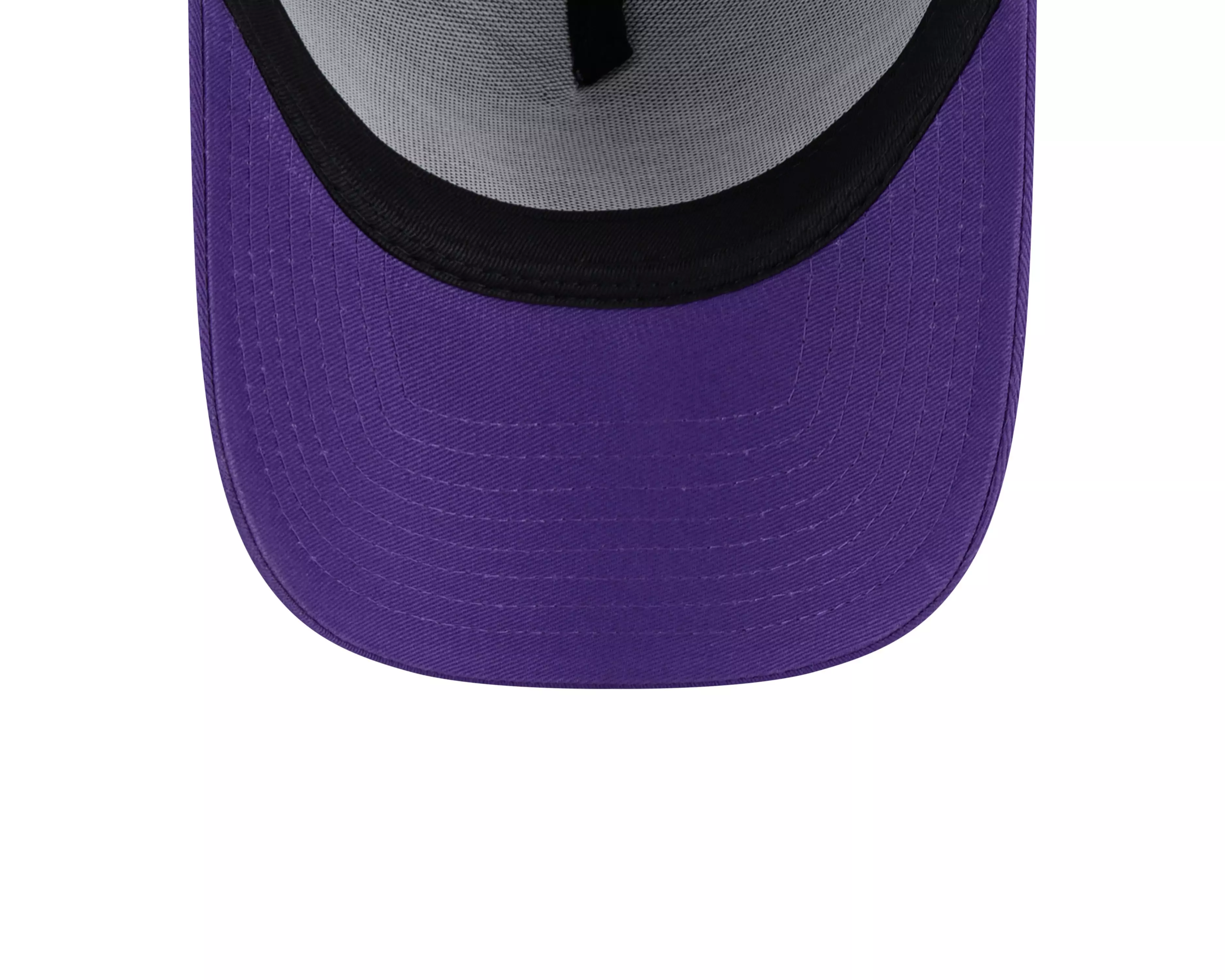 New Era Los Angeles Lakers 9FORTY A-Frame Trucker Snapback Hat-Purple - PURPLE