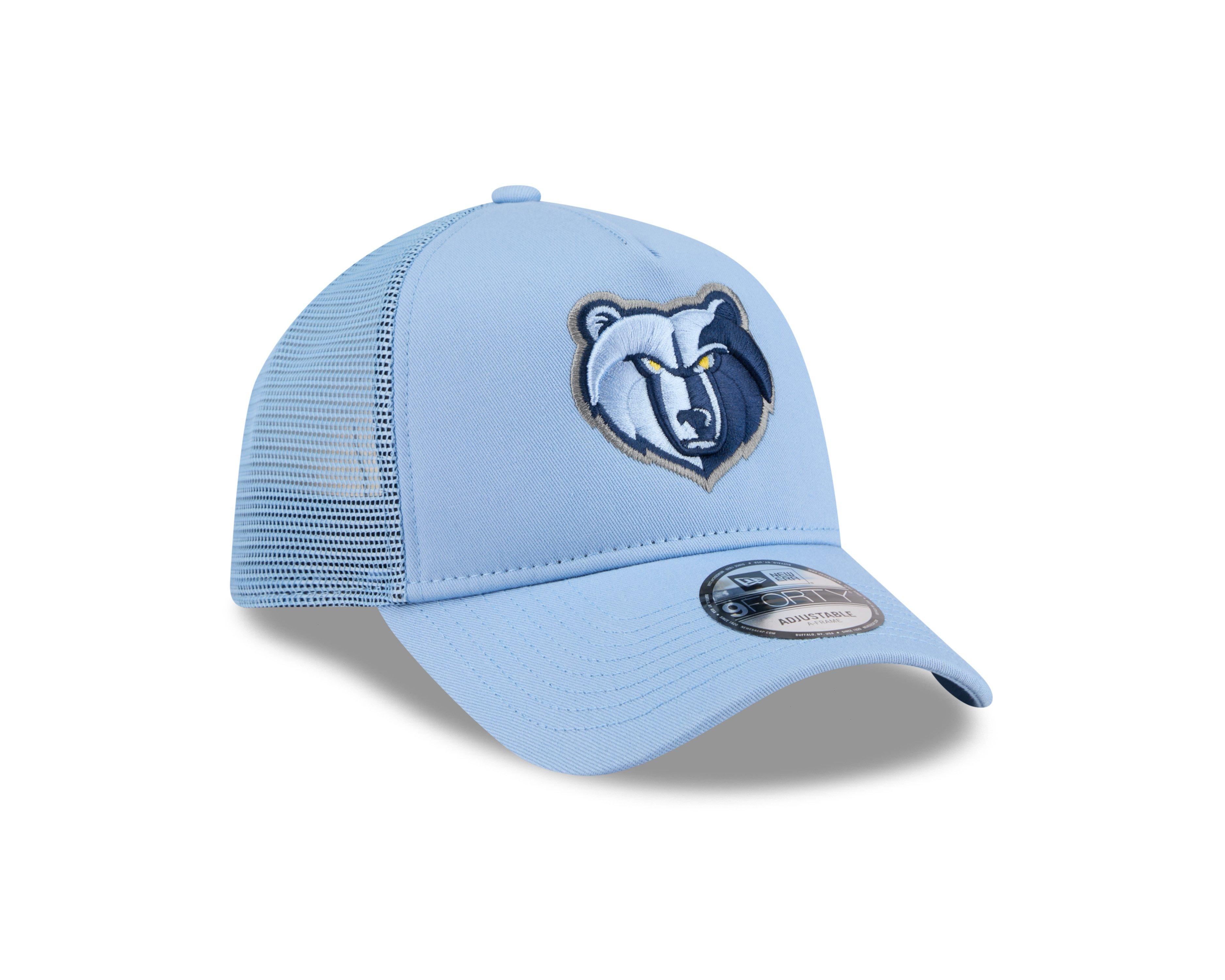New Era Memphis Grizzlies 9FORTY A-Frame Trucker Light Blue Snapback Hat