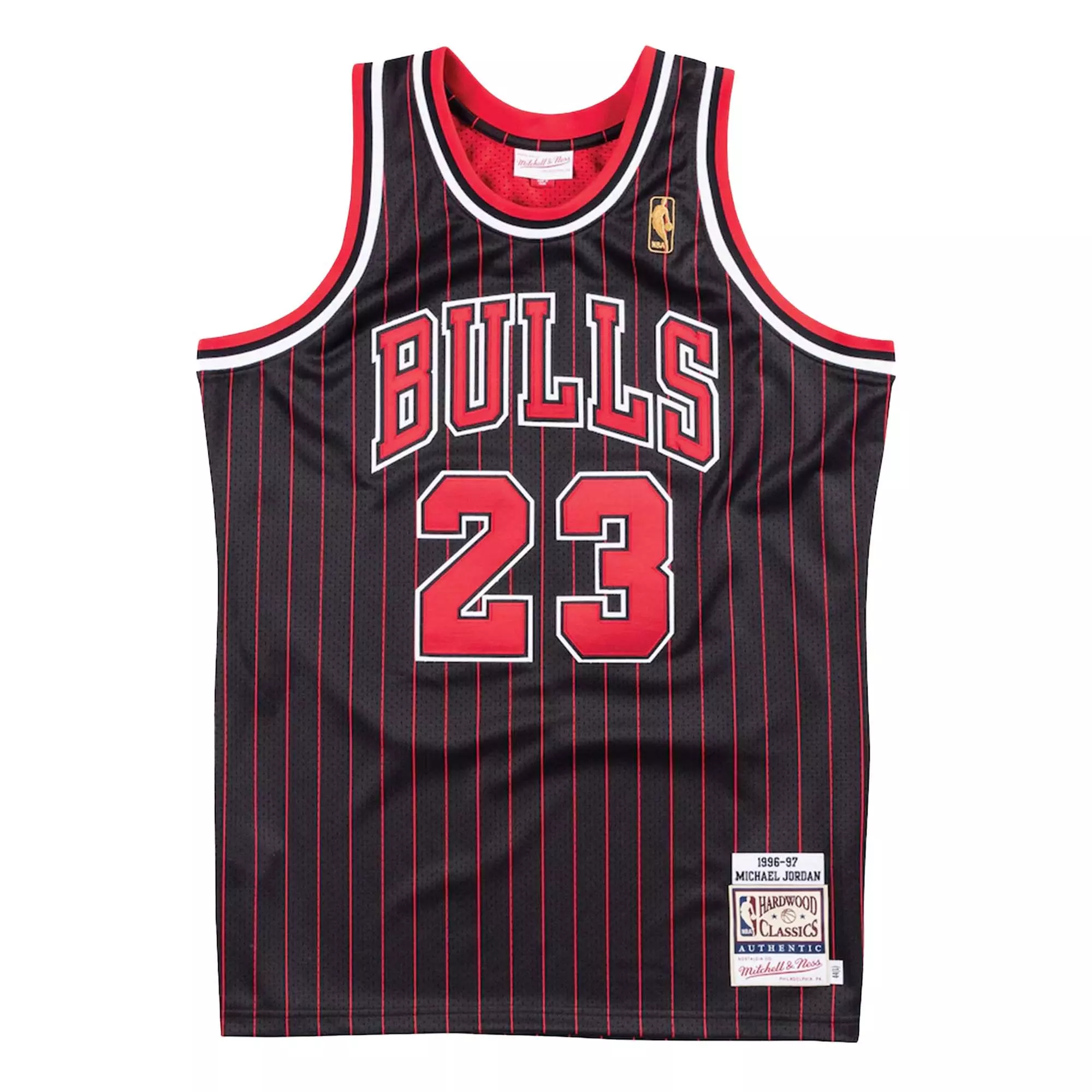 Mitchell & Ness Chicago Bulls Michael Jordan Authentic 1996 Jersey - Black - BLACK/RED