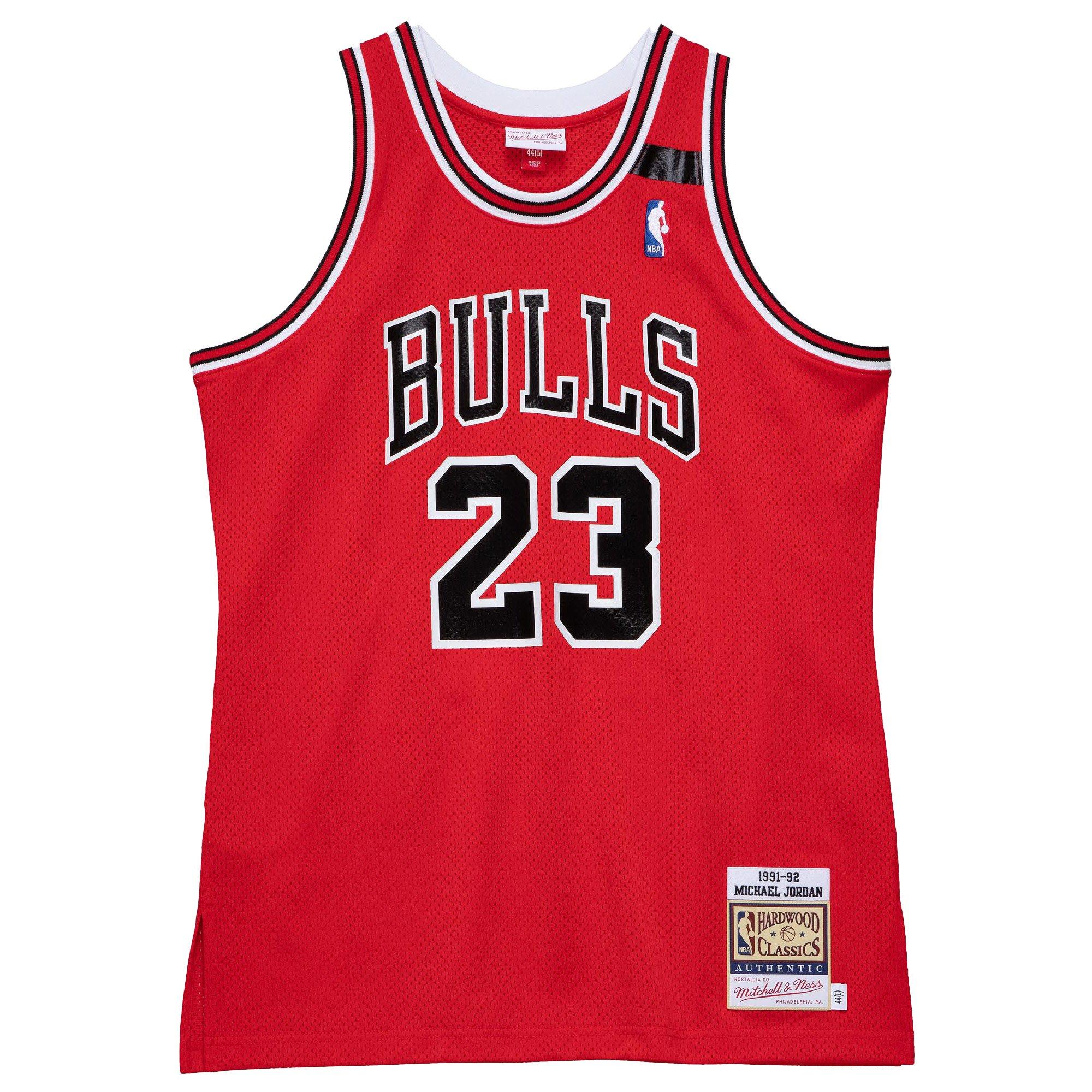Mitchell & Ness Chicago Bulls Michael Jordan Authentic 1991 Jersey - Red - RED Thumbnail View 1