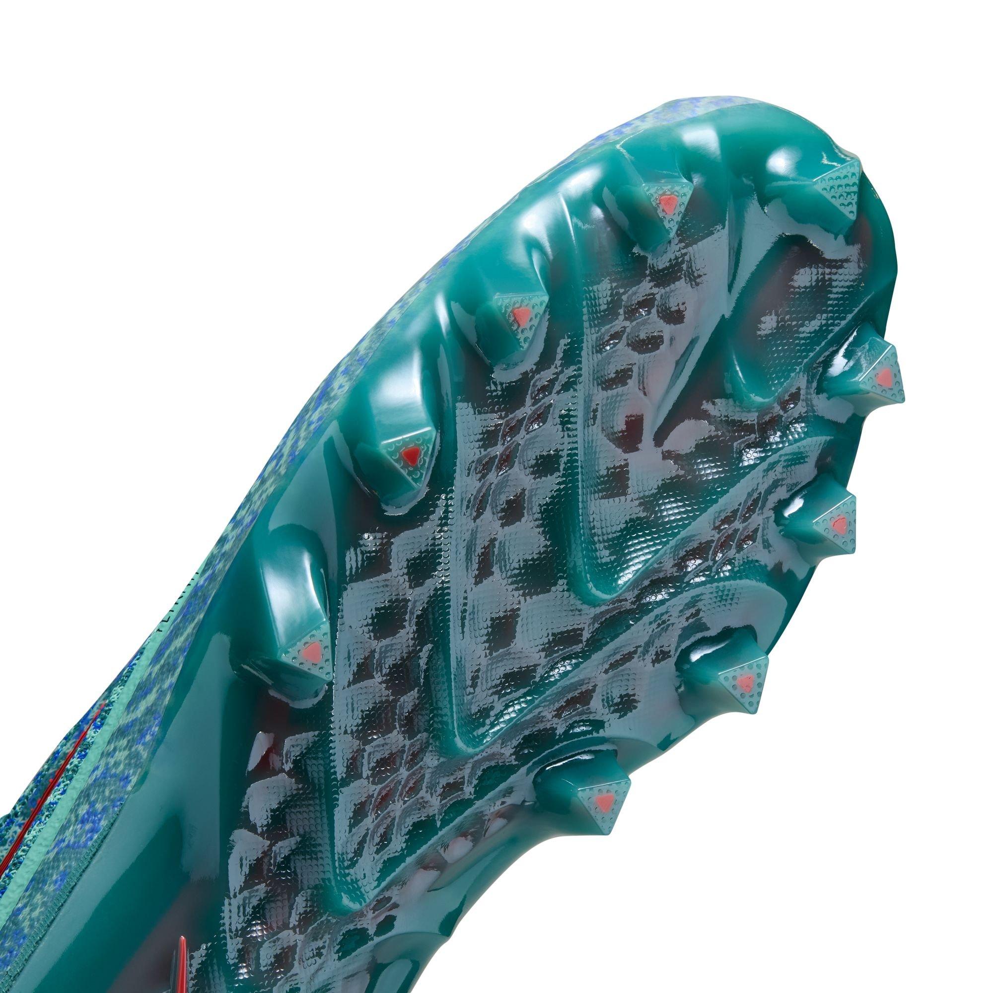 Nike Alpha Menace 5 Elite "Mineral Teal" Men's Football Cleat - MINERAL TEAL/BRIGHT CRIMSON/WASHED TEAL Thumbnail View 4