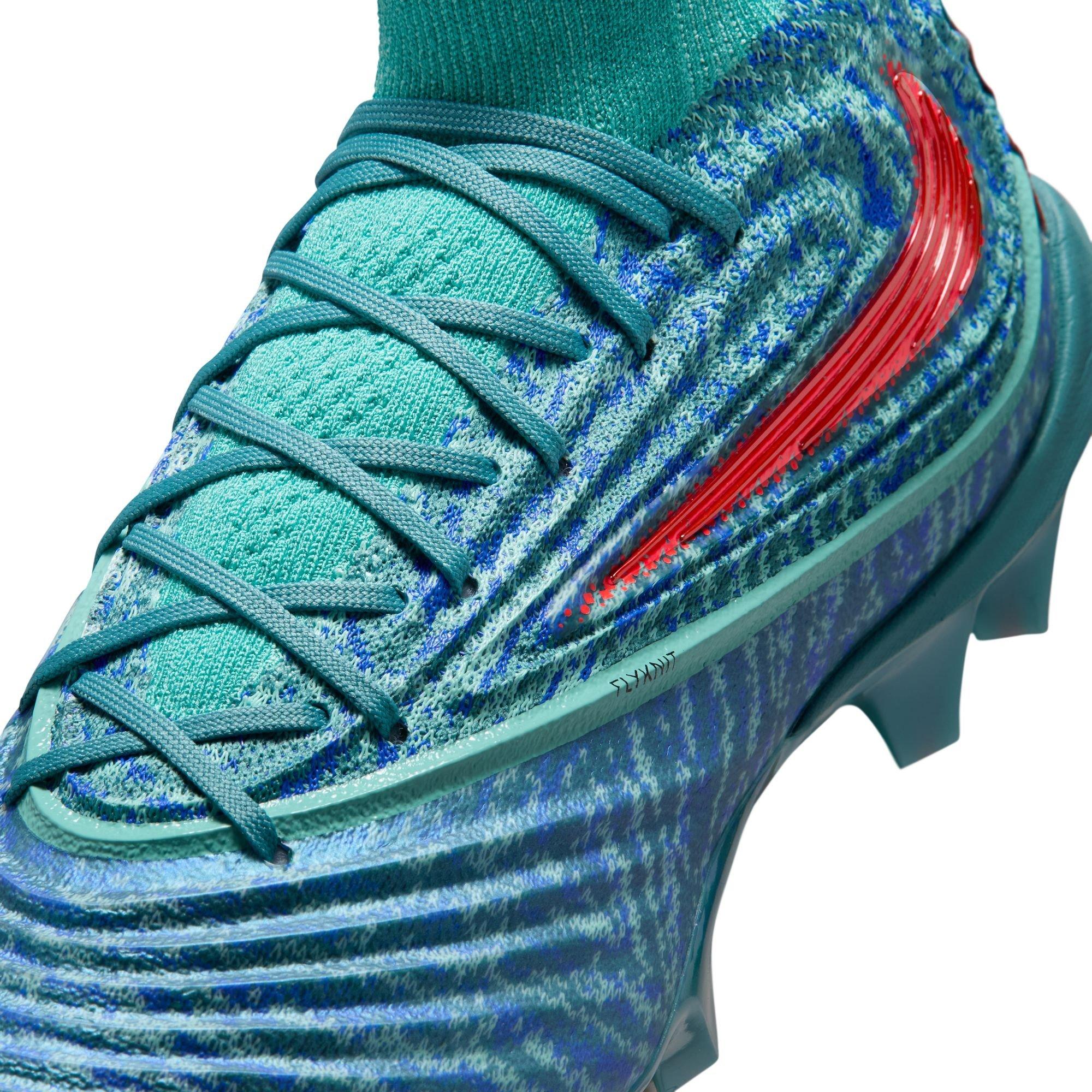 Nike Alpha Menace 5 Elite "Mineral Teal" Men's Football Cleat - MINERAL TEAL/BRIGHT CRIMSON/WASHED TEAL Thumbnail View 5