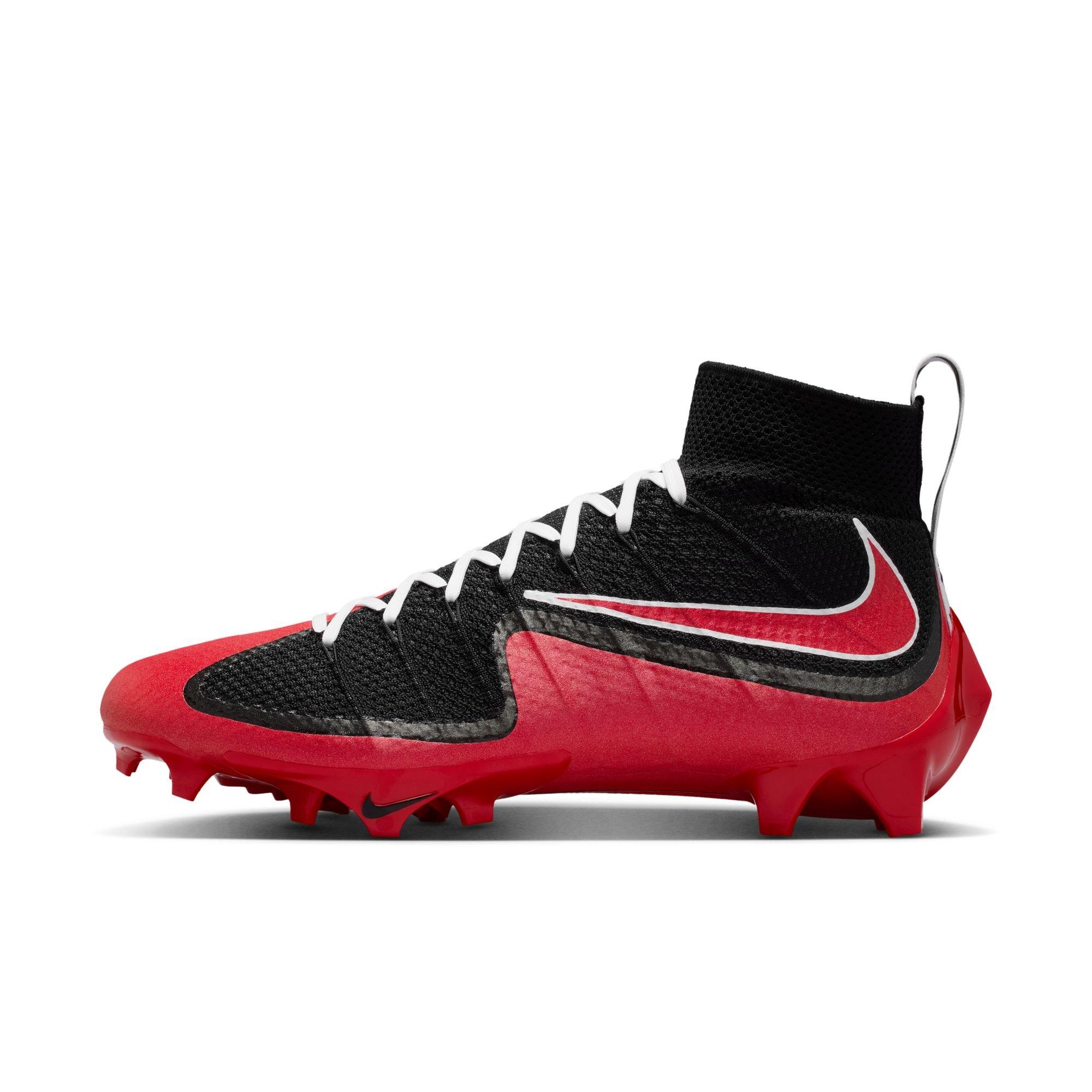 Nike Vapor Edge 360 Untouchable "University Red" Men's Football Cleat - BLACK/WHITE/UNIVERSITY RED Thumbnail View 8