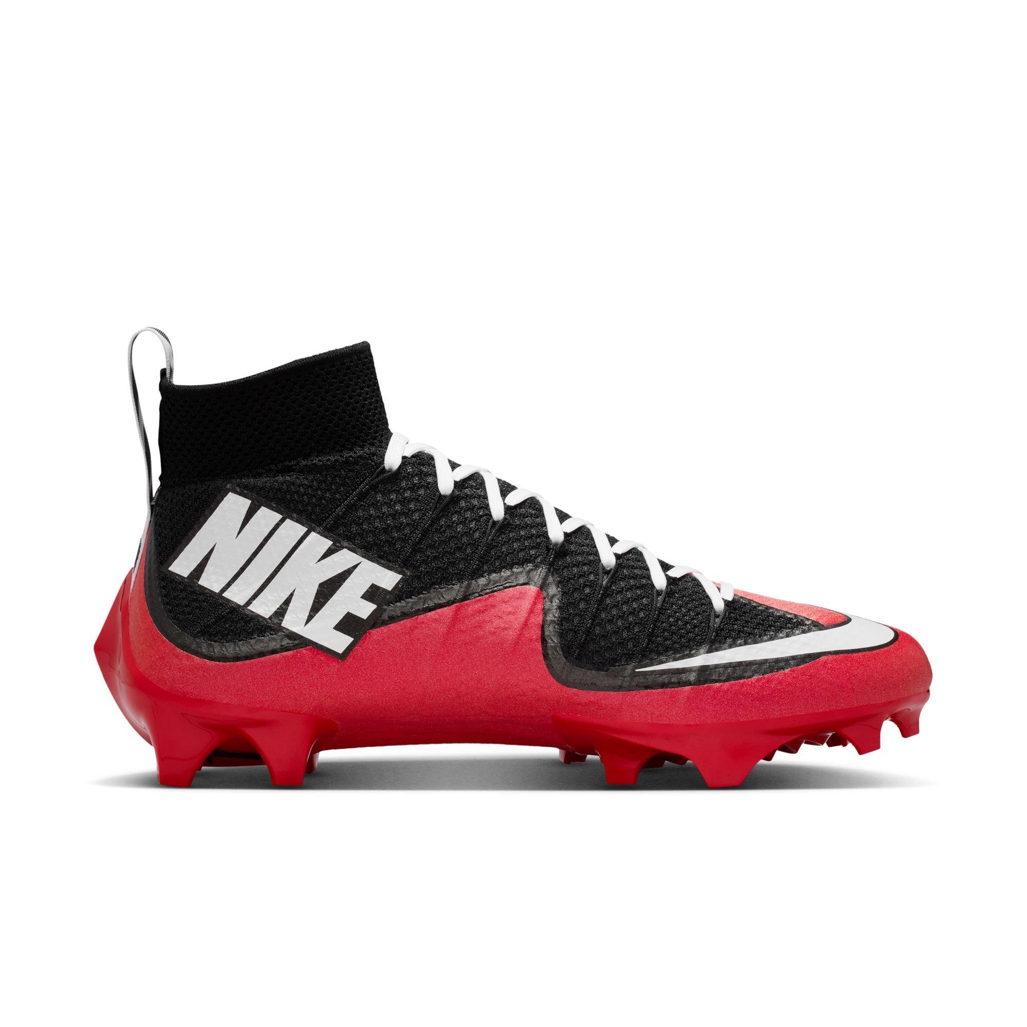 Nike Vapor Edge 360 Untouchable "University Red" Men's Football Cleat - BLACK/WHITE/UNIVERSITY RED Thumbnail View 3