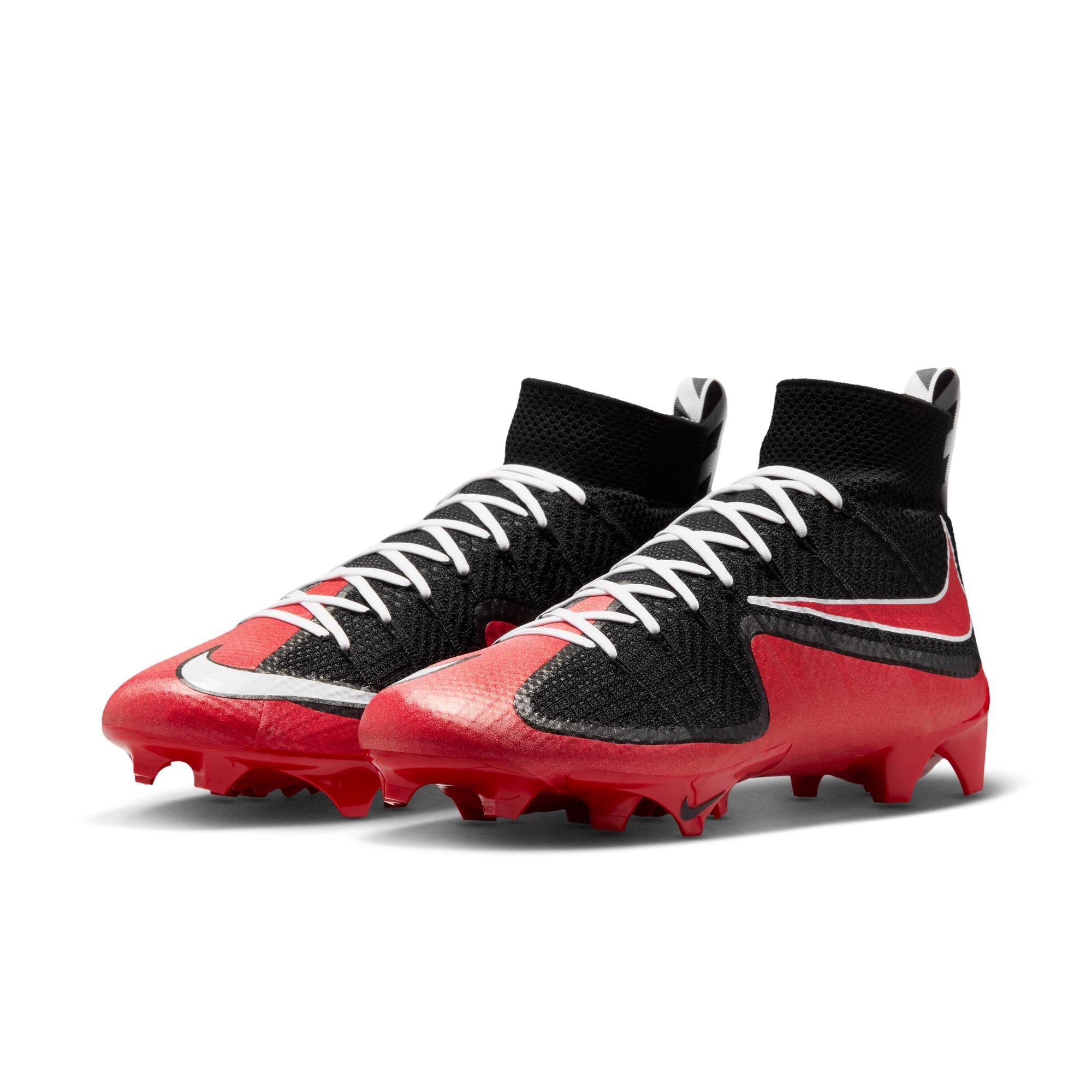 Nike Vapor Edge 360 Untouchable "University Red" Men's Football Cleat - BLACK/WHITE/UNIVERSITY RED Thumbnail View 4
