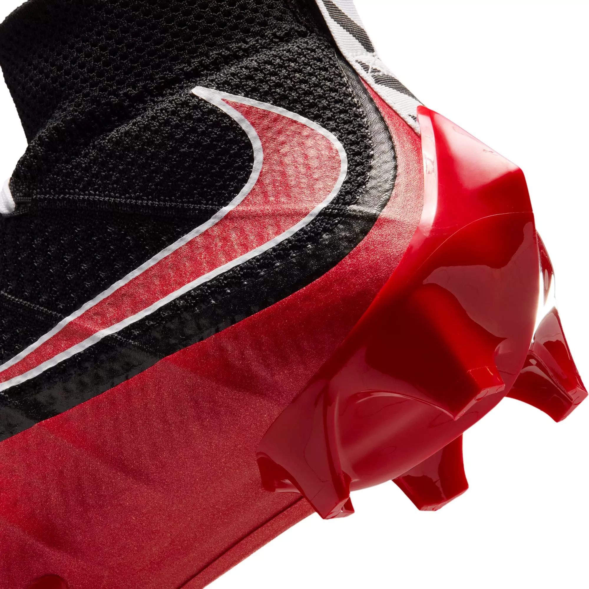 Nike Vapor Edge 360 Untouchable "University Red" Men's Football Cleat - BLACK/WHITE/UNIVERSITY RED