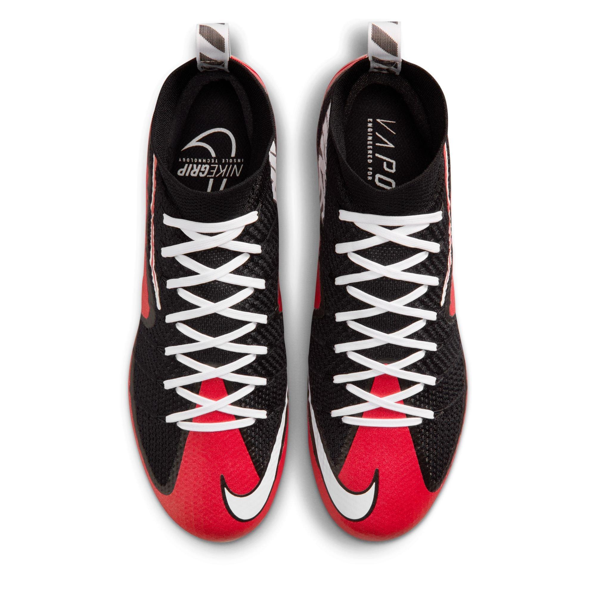 Nike Vapor Edge 360 Untouchable "University Red" Men's Football Cleat - BLACK/WHITE/UNIVERSITY RED Thumbnail View 11
