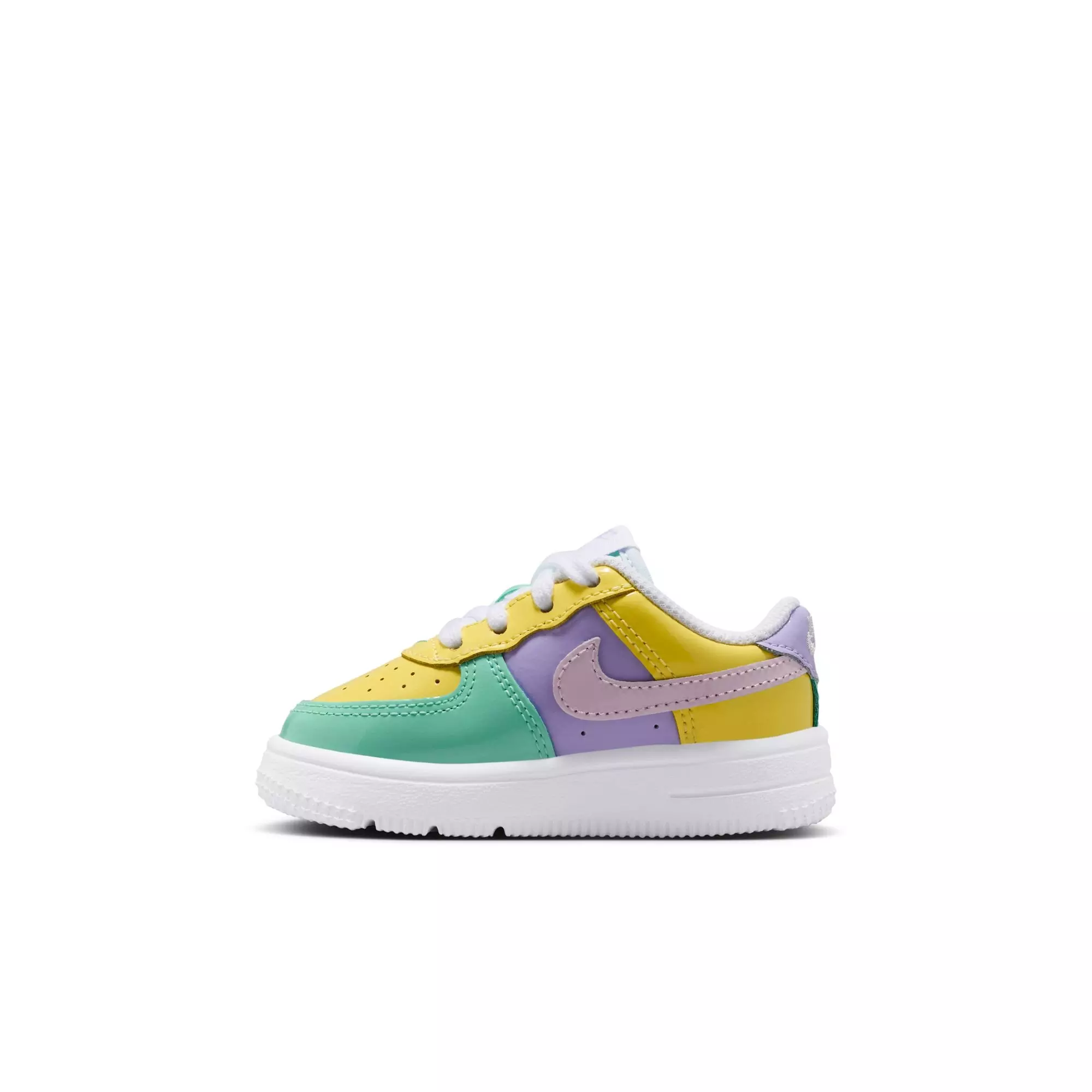 Nike Air Force 1 "Easter" Toddler Kids' Shoe - YELLOW PULSE/PINK FOAM/HYDRANGEAS