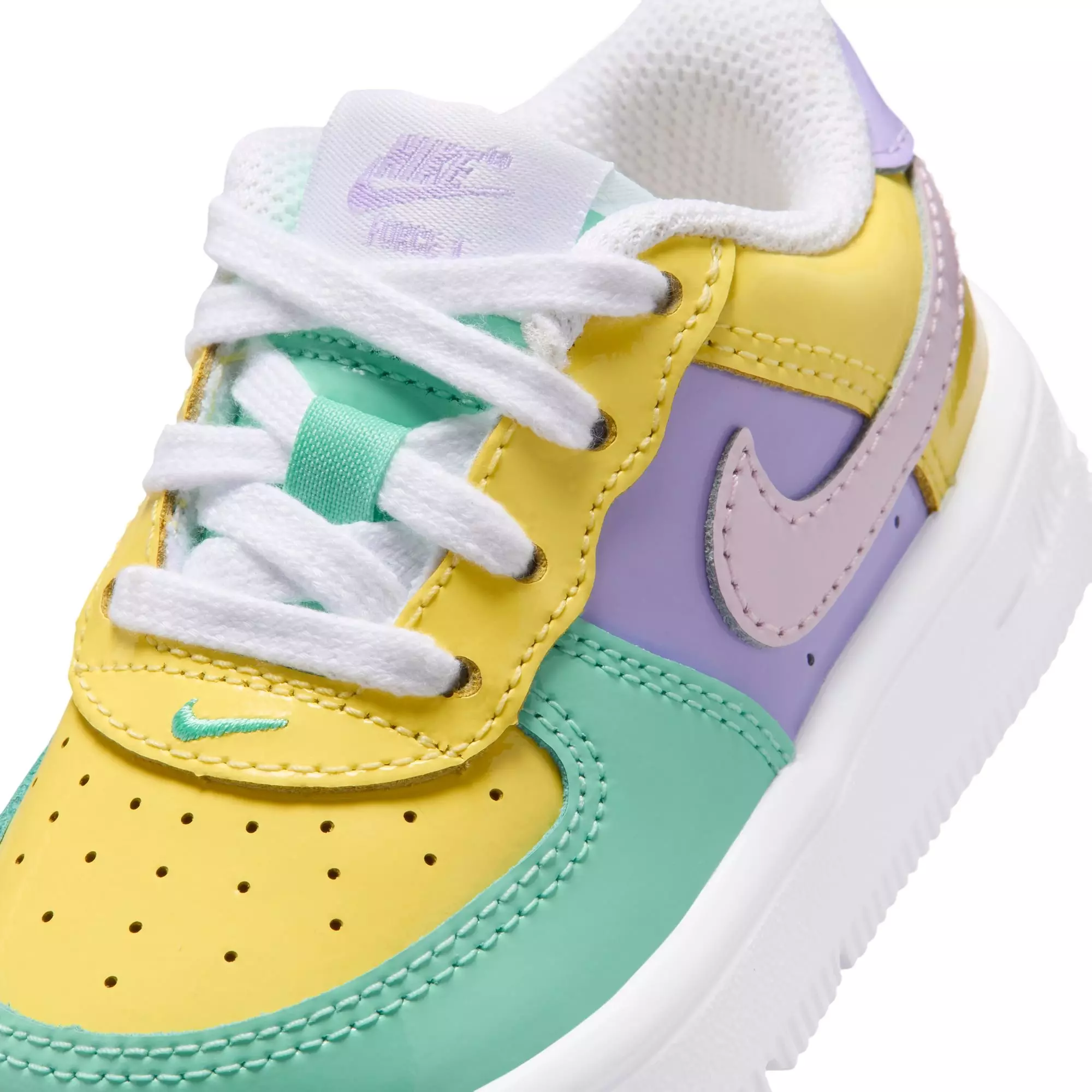Nike Air Force 1 "Easter" Toddler Kids' Shoe - YELLOW PULSE/PINK FOAM/HYDRANGEAS