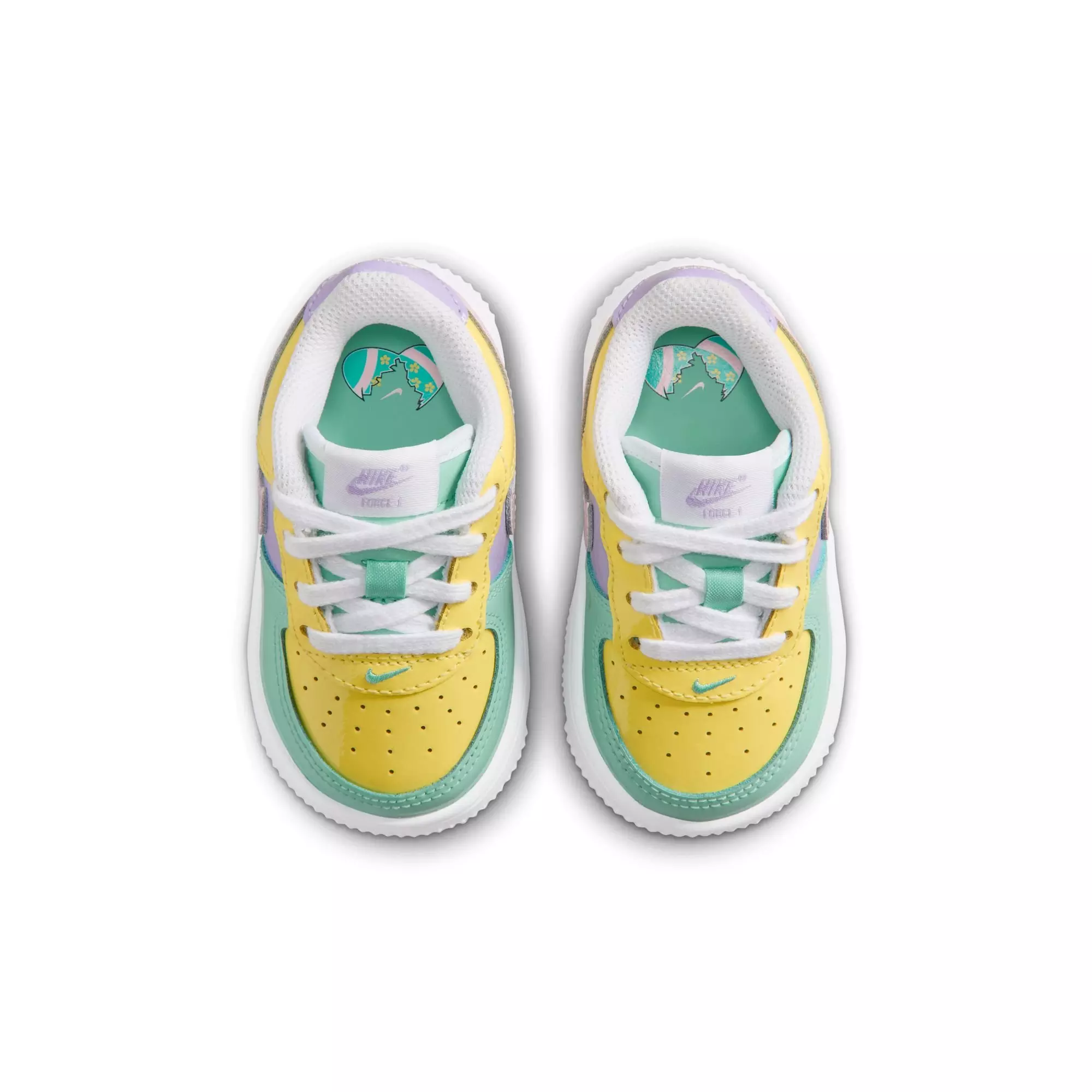 Nike Air Force 1 "Easter" Toddler Kids' Shoe - YELLOW PULSE/PINK FOAM/HYDRANGEAS