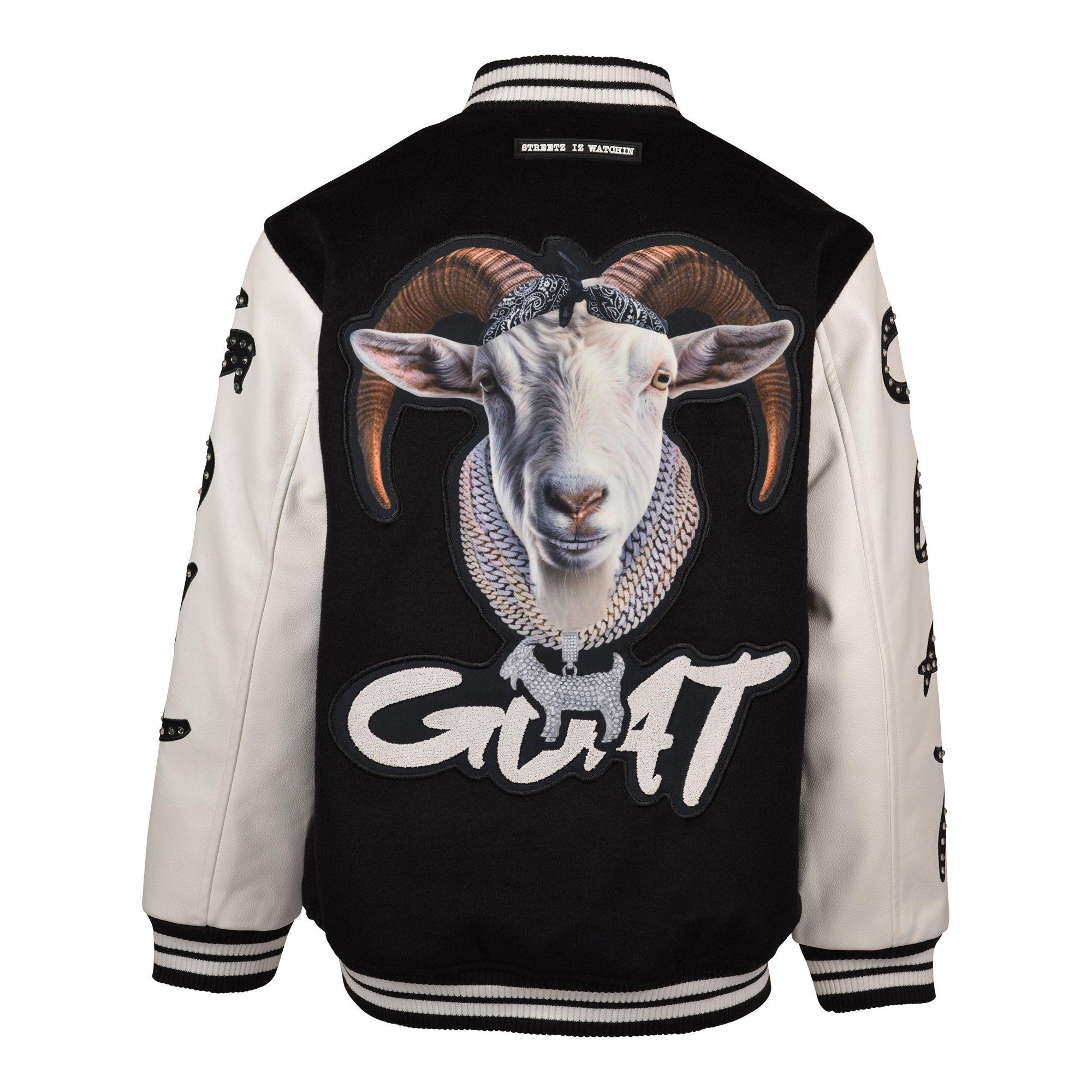 Streetz Iz Watchin GOAT Big Boys' Black/White Jacket