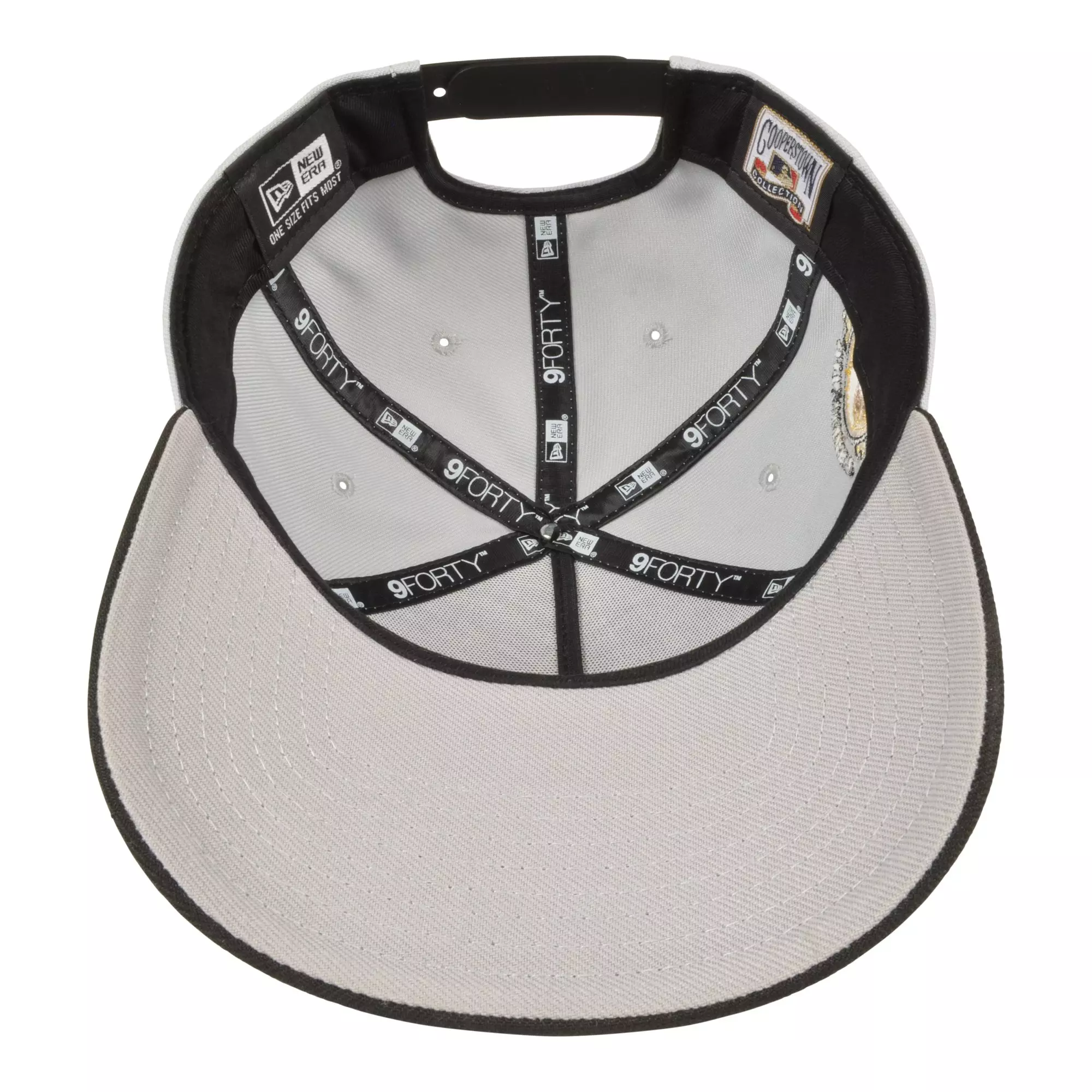 New Era New York Yankees 9FORTY A-Frame 100th Anniversary Snapback Hat-Grey - GREY/BLACK