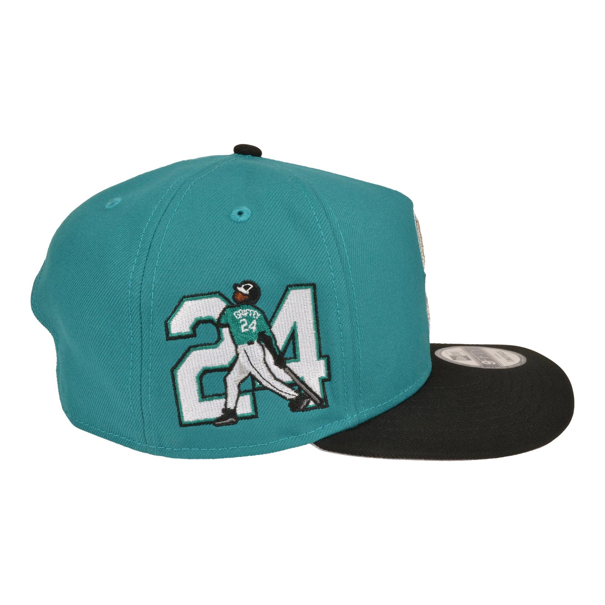New Era Seattle Mariners 9FIFTY A-Frame Ken Griffey Jr. Green Snapback Hat