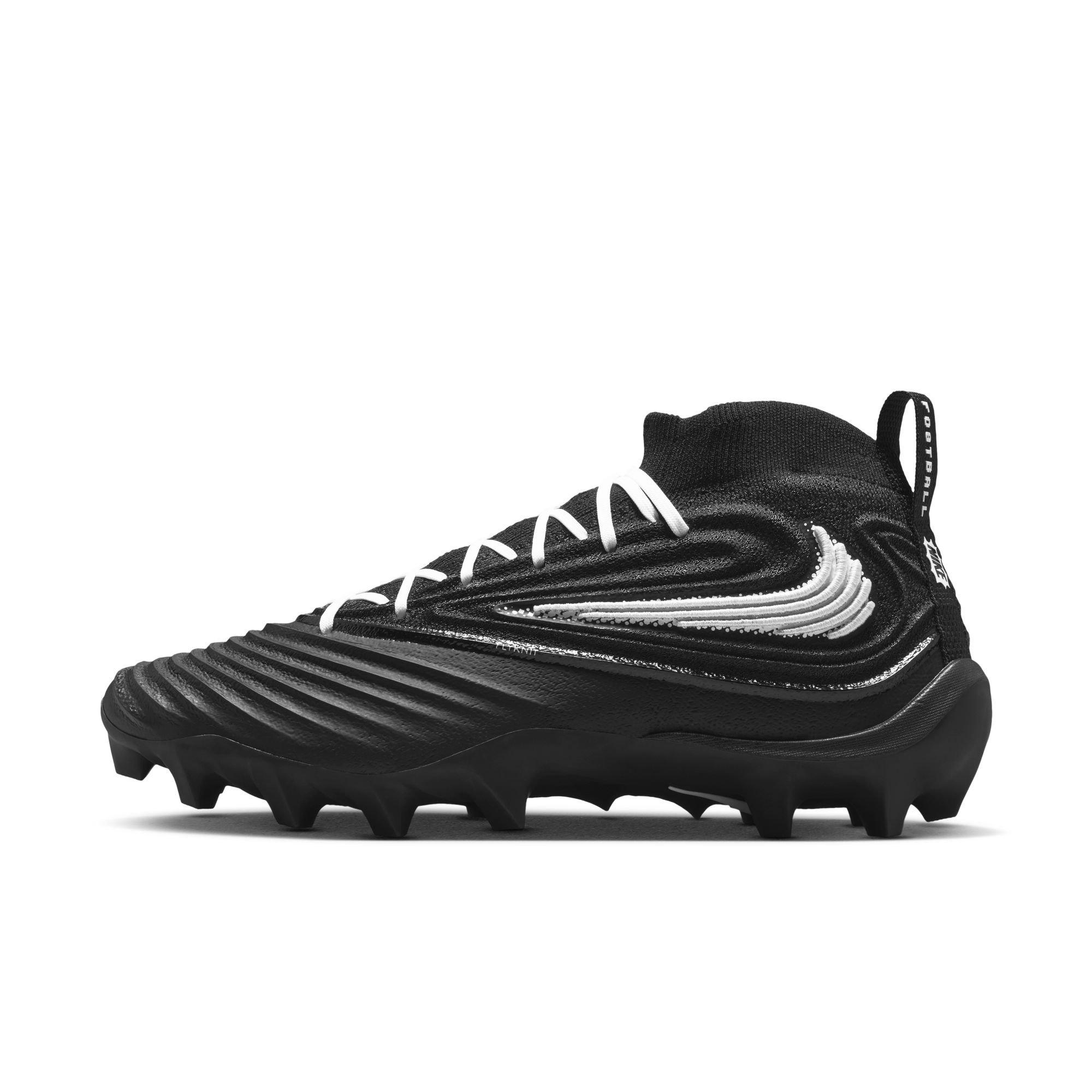 Nike Alpha Menace 5 Elite "Black/White" Men's Football Cleat - BLACK/WHITE Thumbnail View 8