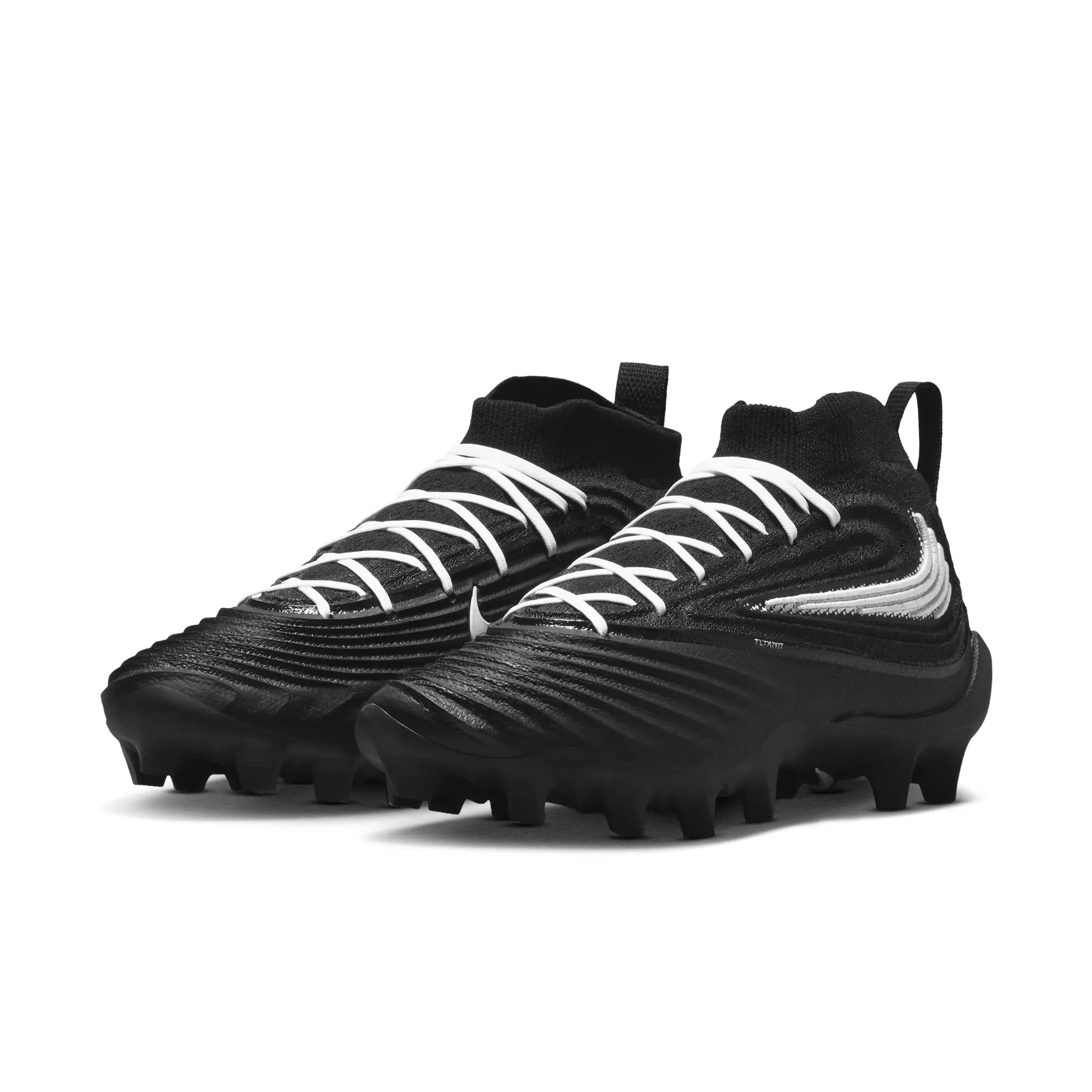 Nike Alpha Menace 5 Elite "Black/White" Men's Football Cleat - BLACK/WHITE