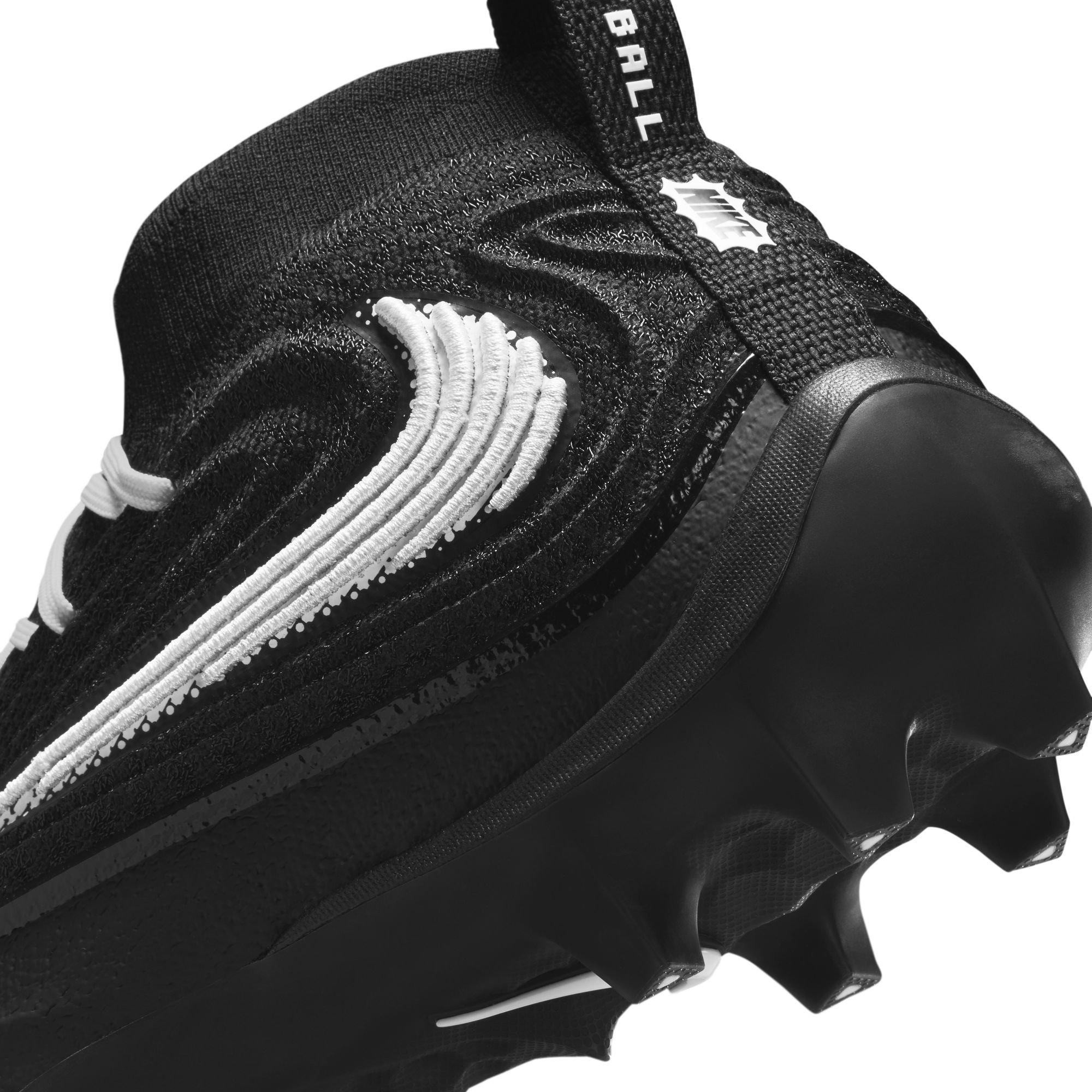 Nike Alpha Menace 5 Elite "Black/White" Men's Football Cleat - BLACK/WHITE Thumbnail View 6