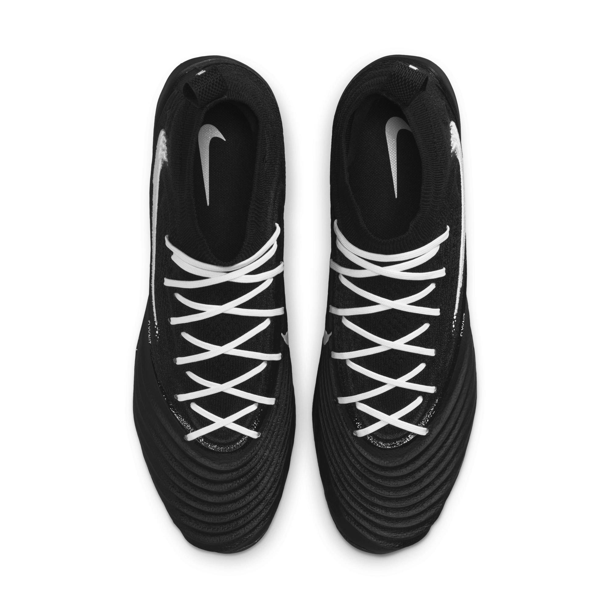 Nike Alpha Menace 5 Elite "Black/White" Men's Football Cleat - BLACK/WHITE Thumbnail View 11