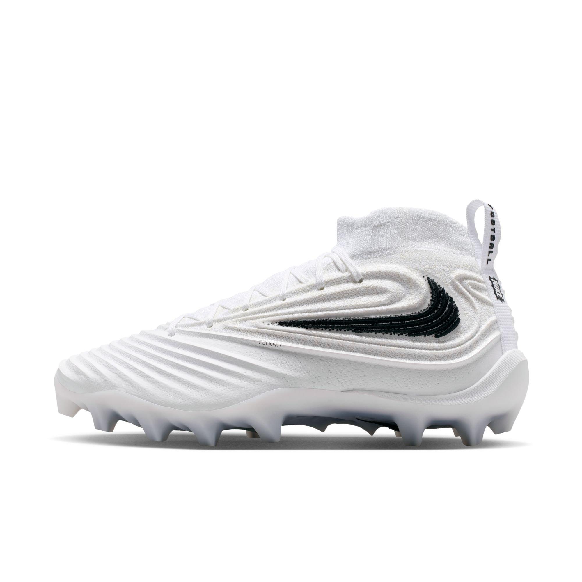 Nike Alpha Menace 5 Elite "White/Black" Men's Football Cleat - WHITE/BLACK Thumbnail View 8