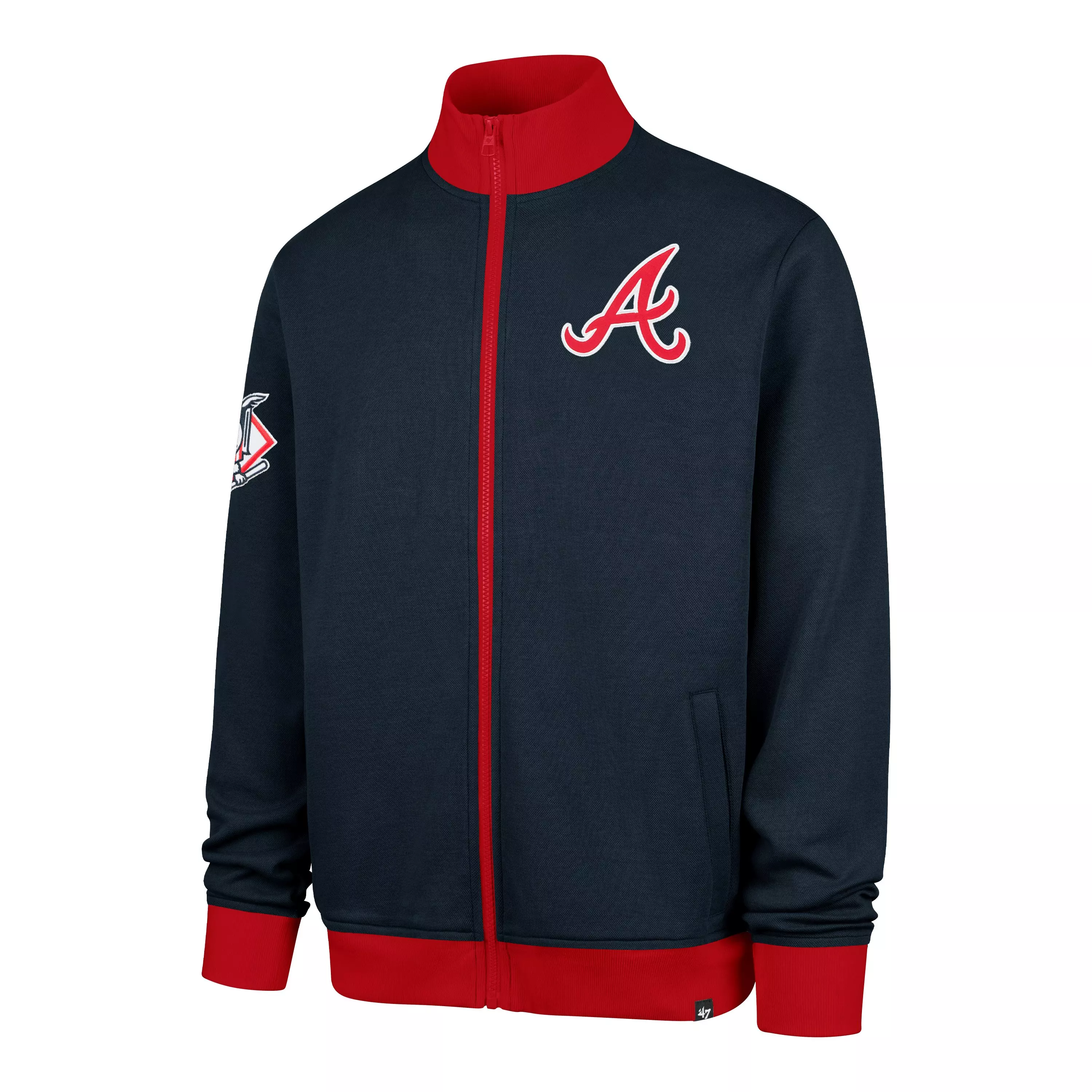 '47 Atlanta Braves Pique Track Jacket-Navy - NAVY