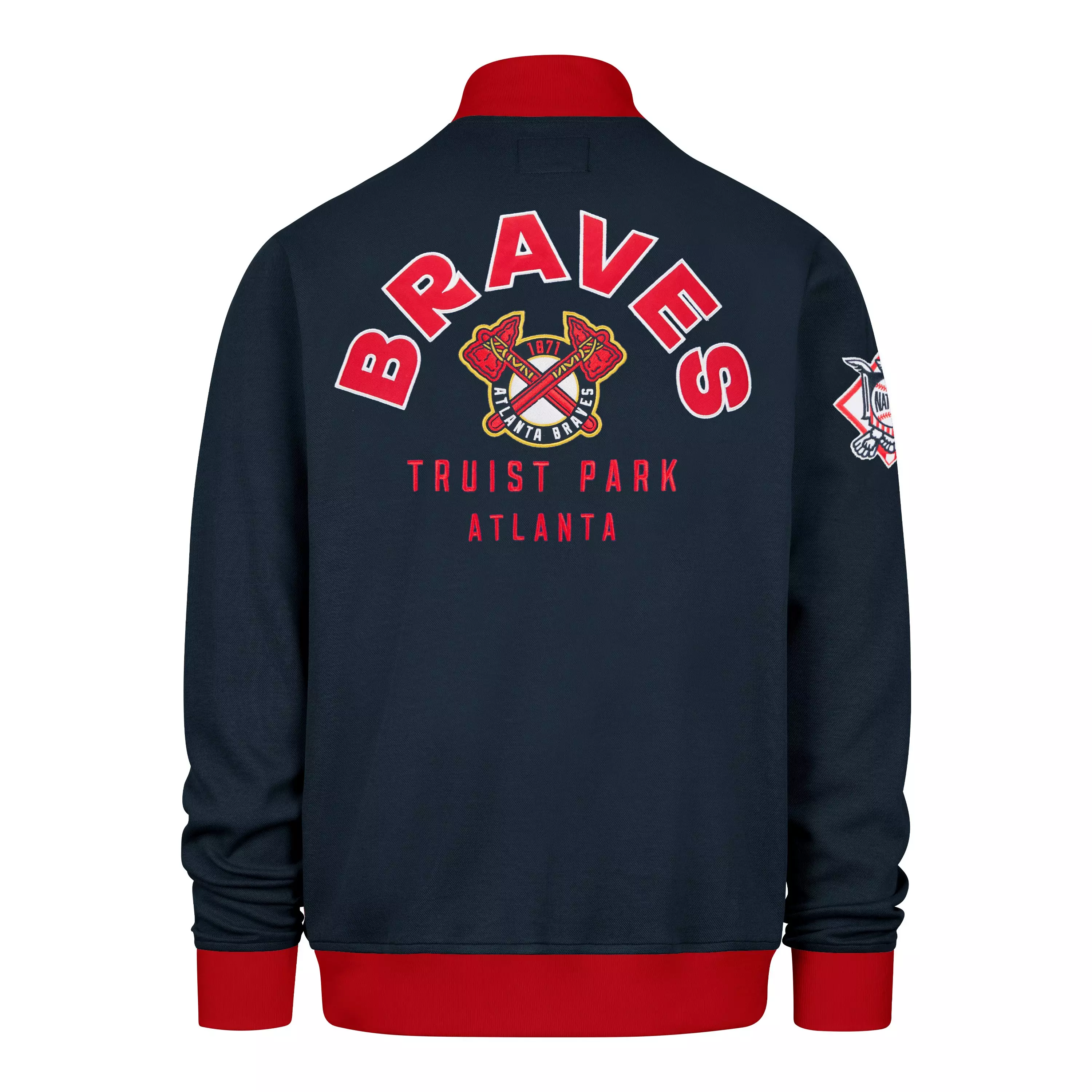 '47 Atlanta Braves Pique Track Jacket-Navy - NAVY