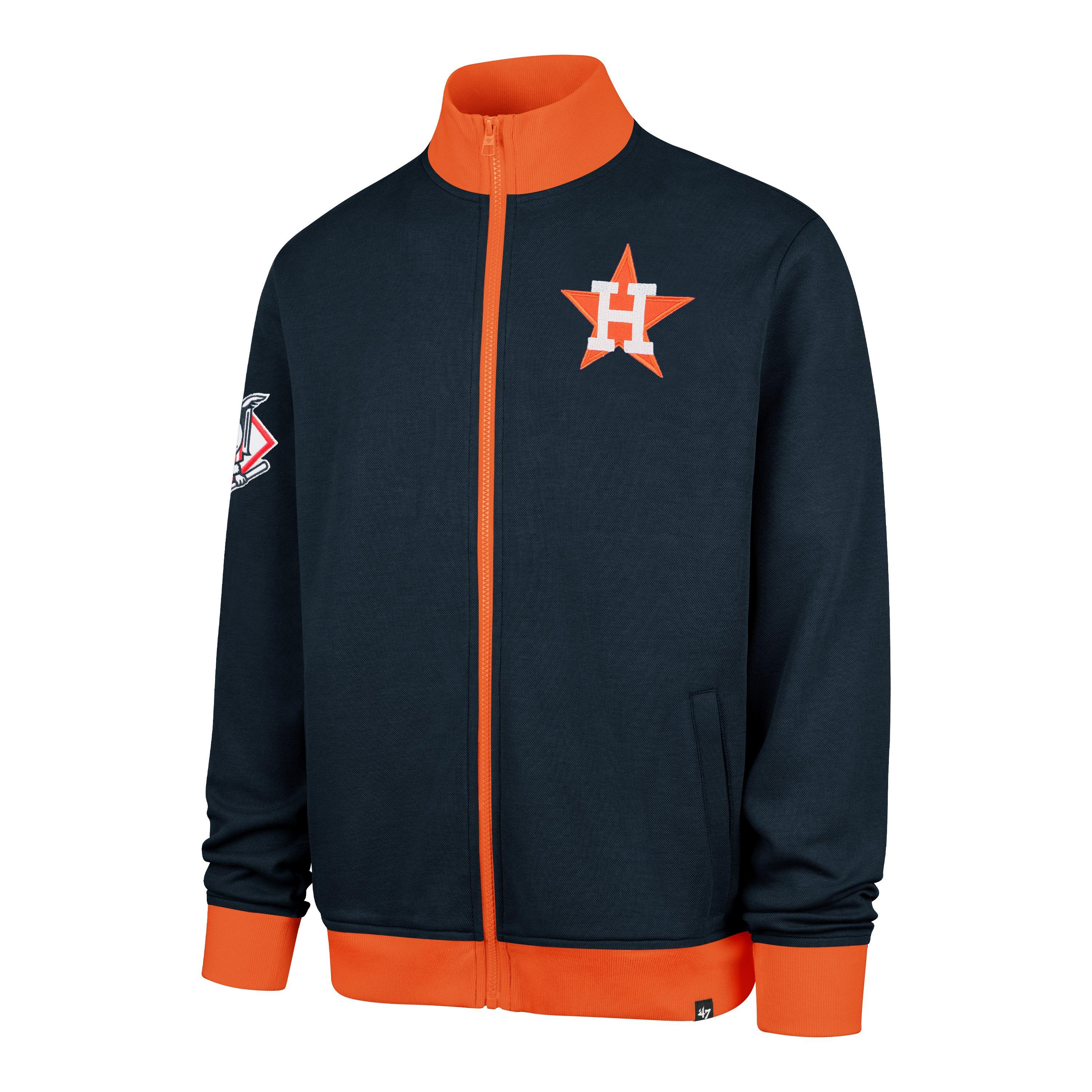 47 Houston Astros Pique Track Jacket - Navy - NAVY Thumbnail View 1