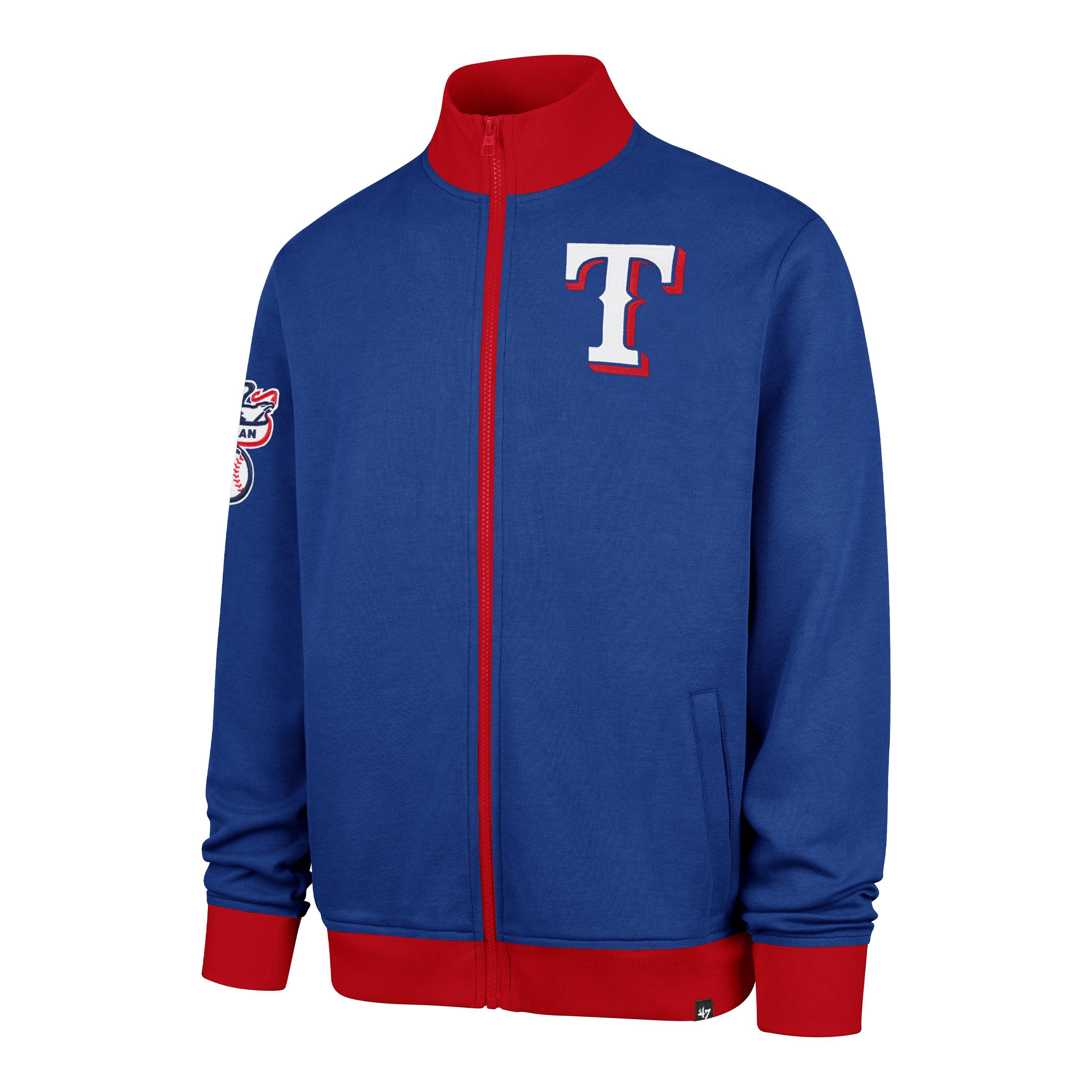 '47 Texas Rangers Pique Track Jacket-Royal - ROYAL Thumbnail View 1