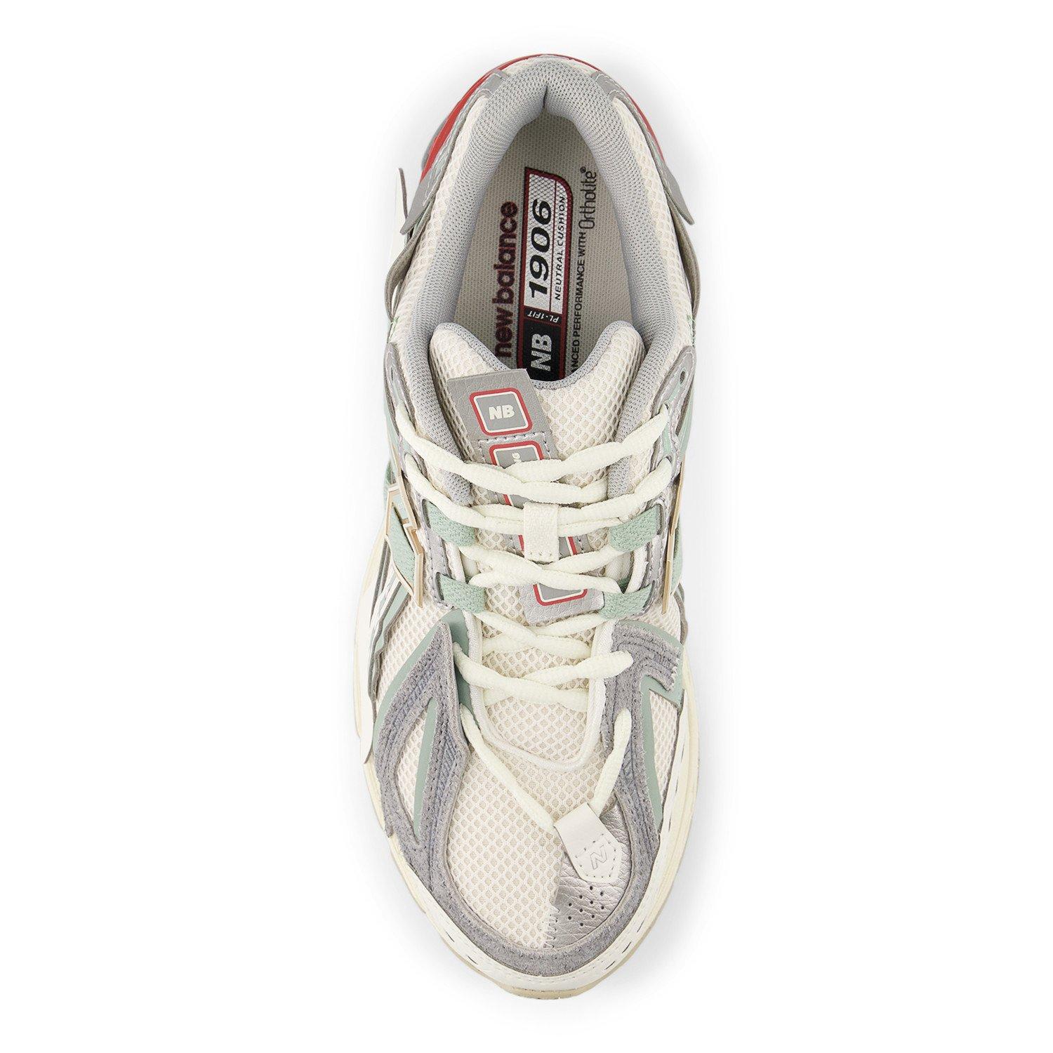 New Balance 1906 "Grey/Red" Unisex Shoe - GREY/RED Thumbnail View 4