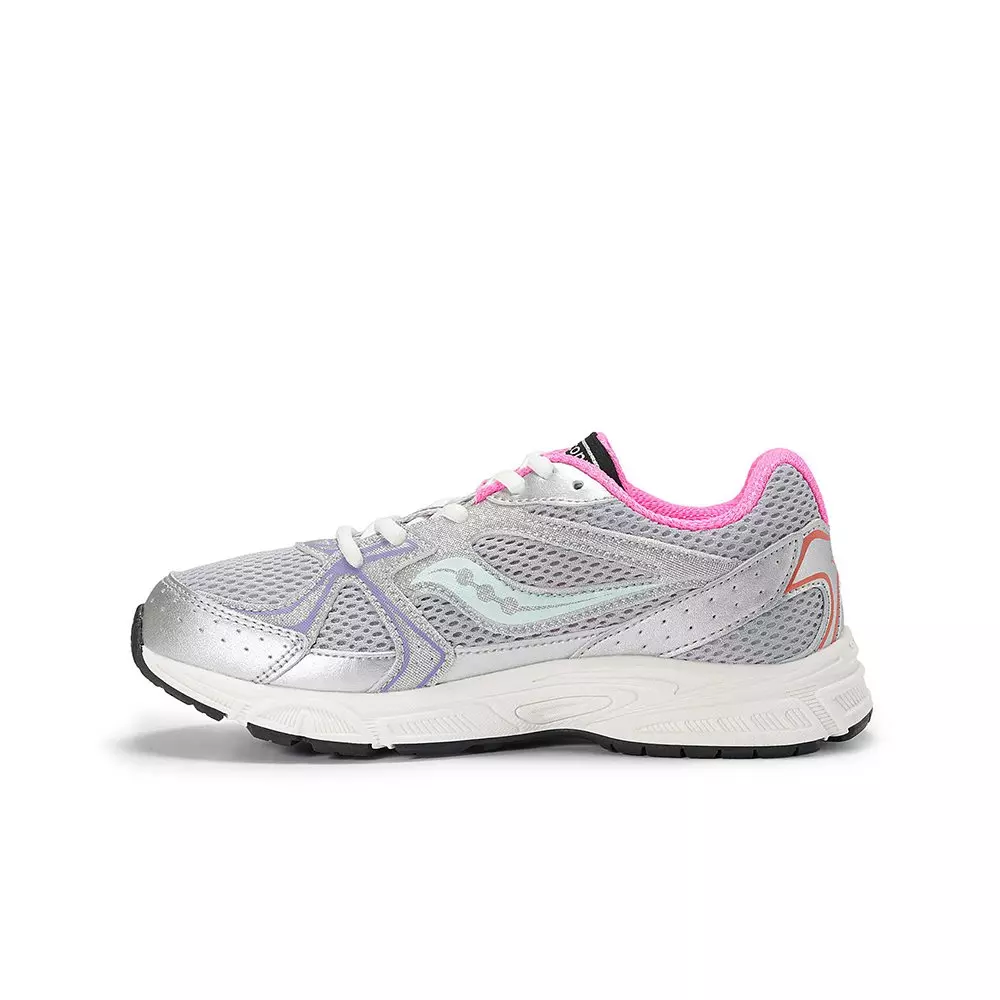 Saucony Ride Millennium KDZ "Silver/Multi" Grade School Girls' Shoe - MULTI-COLOR