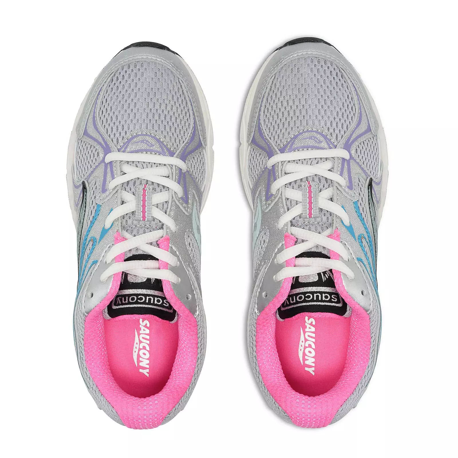 Saucony Ride Millennium KDZ "Silver/Multi" Grade School Girls' Shoe - MULTI-COLOR