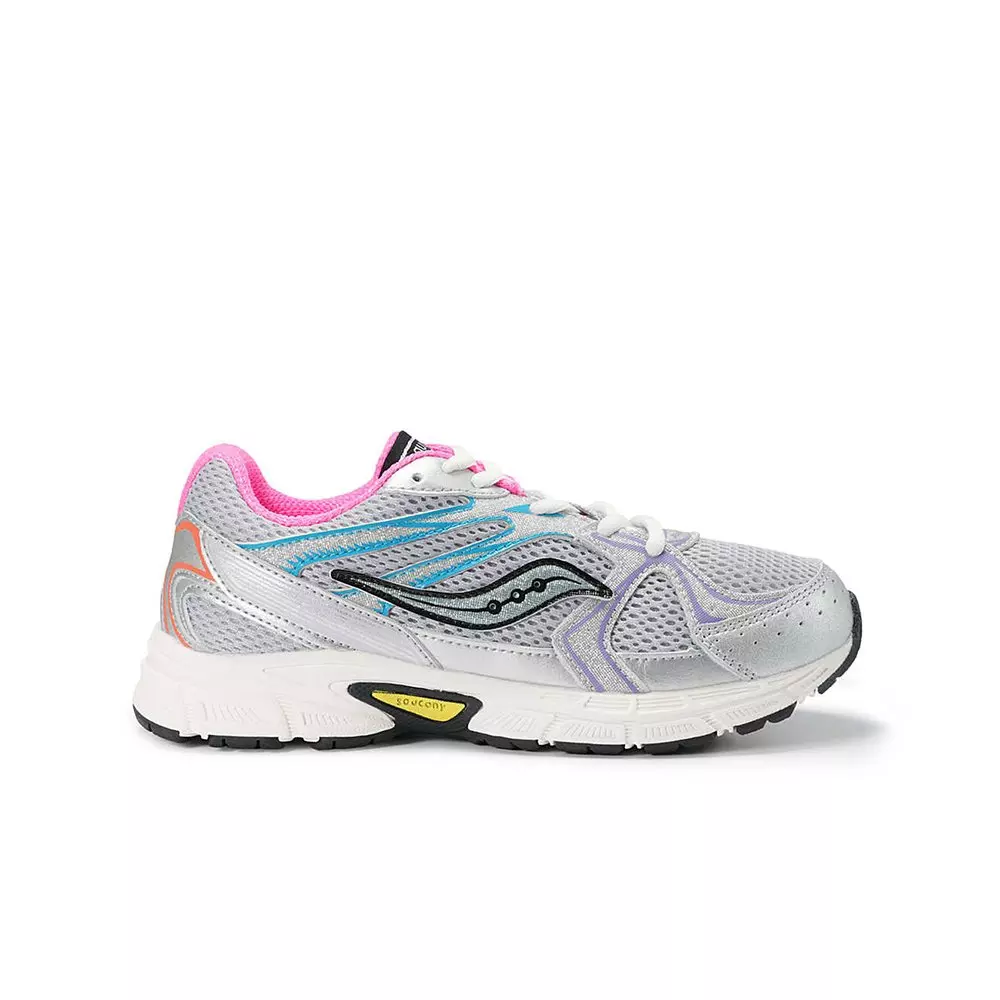 Saucony Ride Millennium KDZ "Silver/Multi" Grade School Girls' Shoe - MULTI-COLOR
