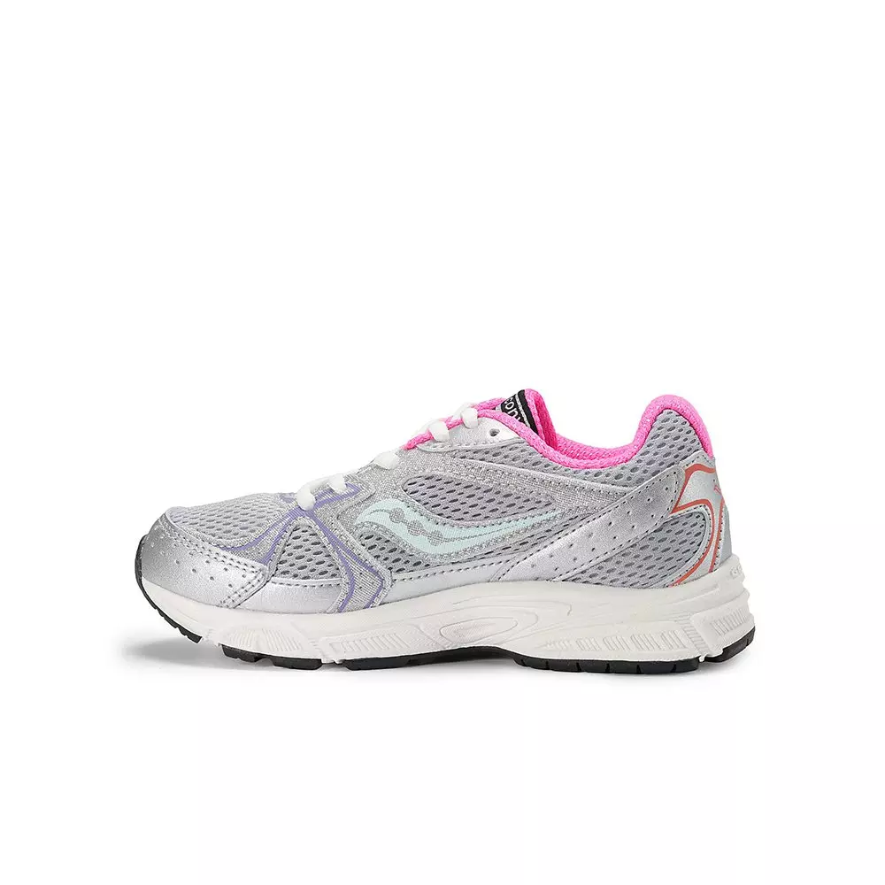 Saucony Ride Millennium KDZ "Silver/Multi" Preschool Girls' Shoe - MULTI-COLOR