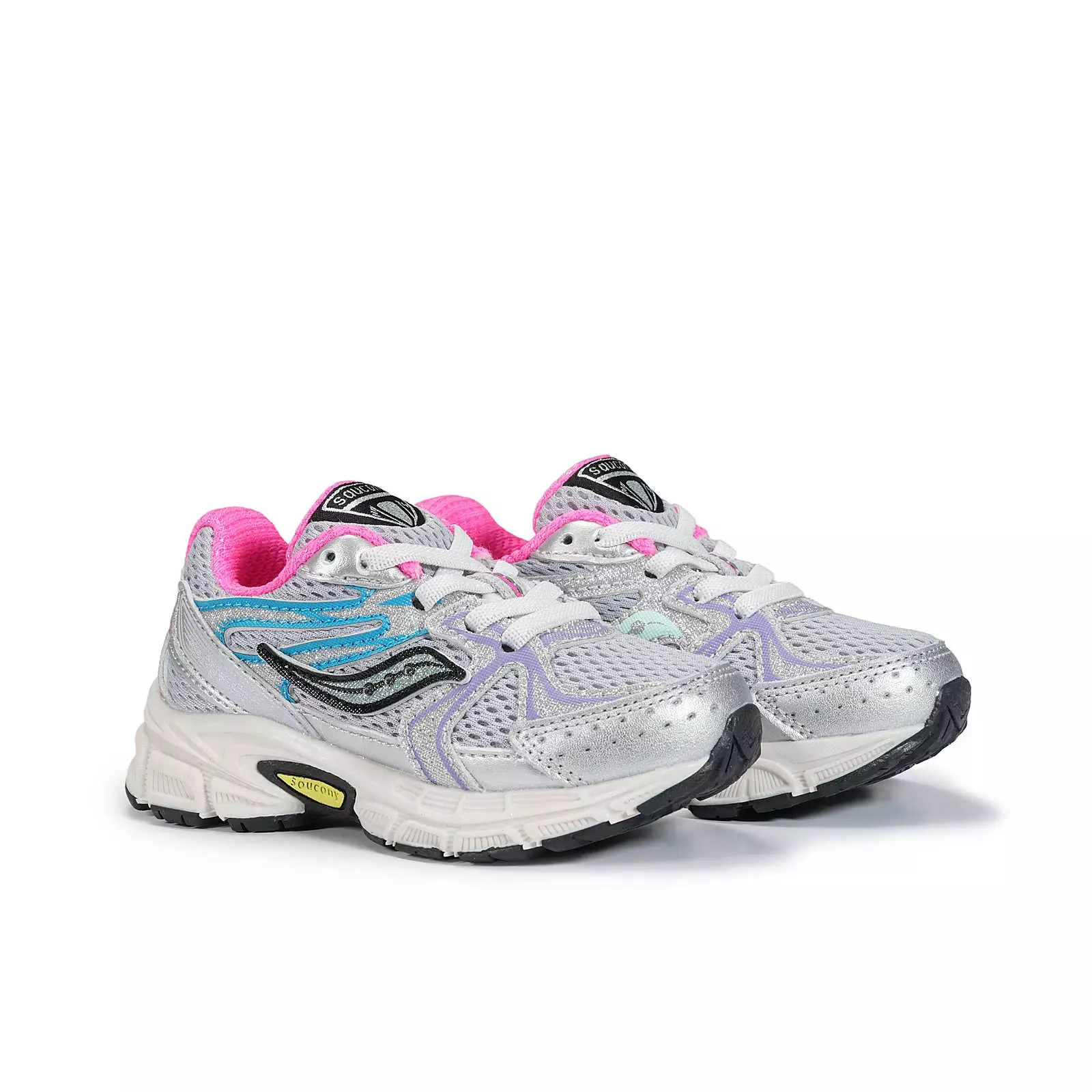 Saucony Ride Millennium KDZ "Silver/Multi" Toddler Girls' Shoe - MULTI-COLOR