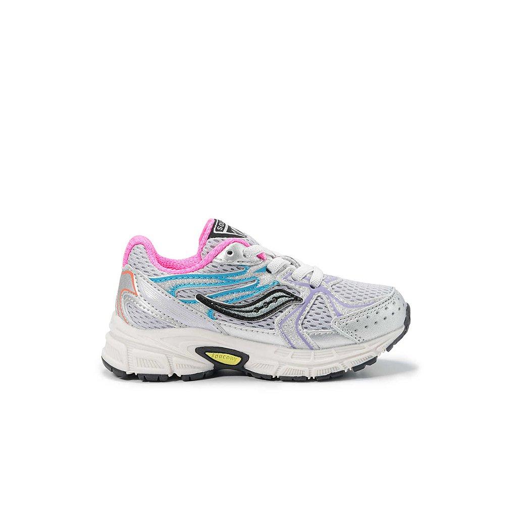 Saucony Ride Millennium KDZ "Silver/Multi" Toddler Girls' Shoe - MULTI-COLOR Thumbnail View 1