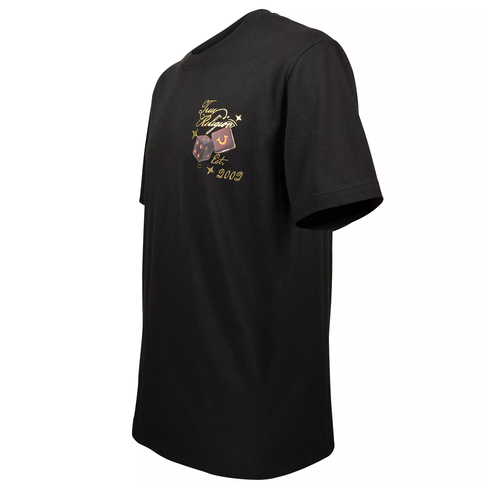 True Religion Men's Dice Tee - Black - BLACK