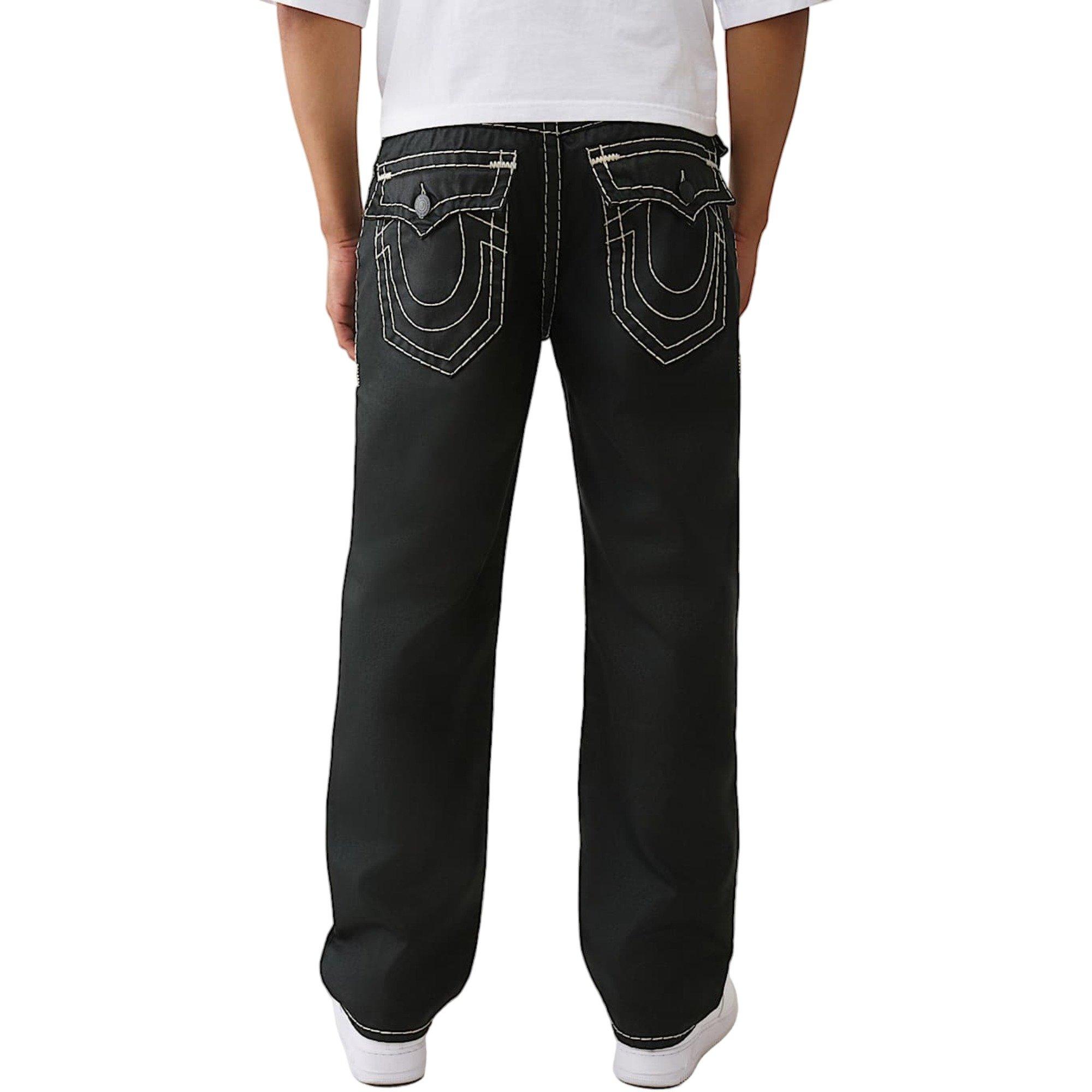 True Religion Men's Bobby Super T Baggy 32" Jean - BLACK Thumbnail View 2